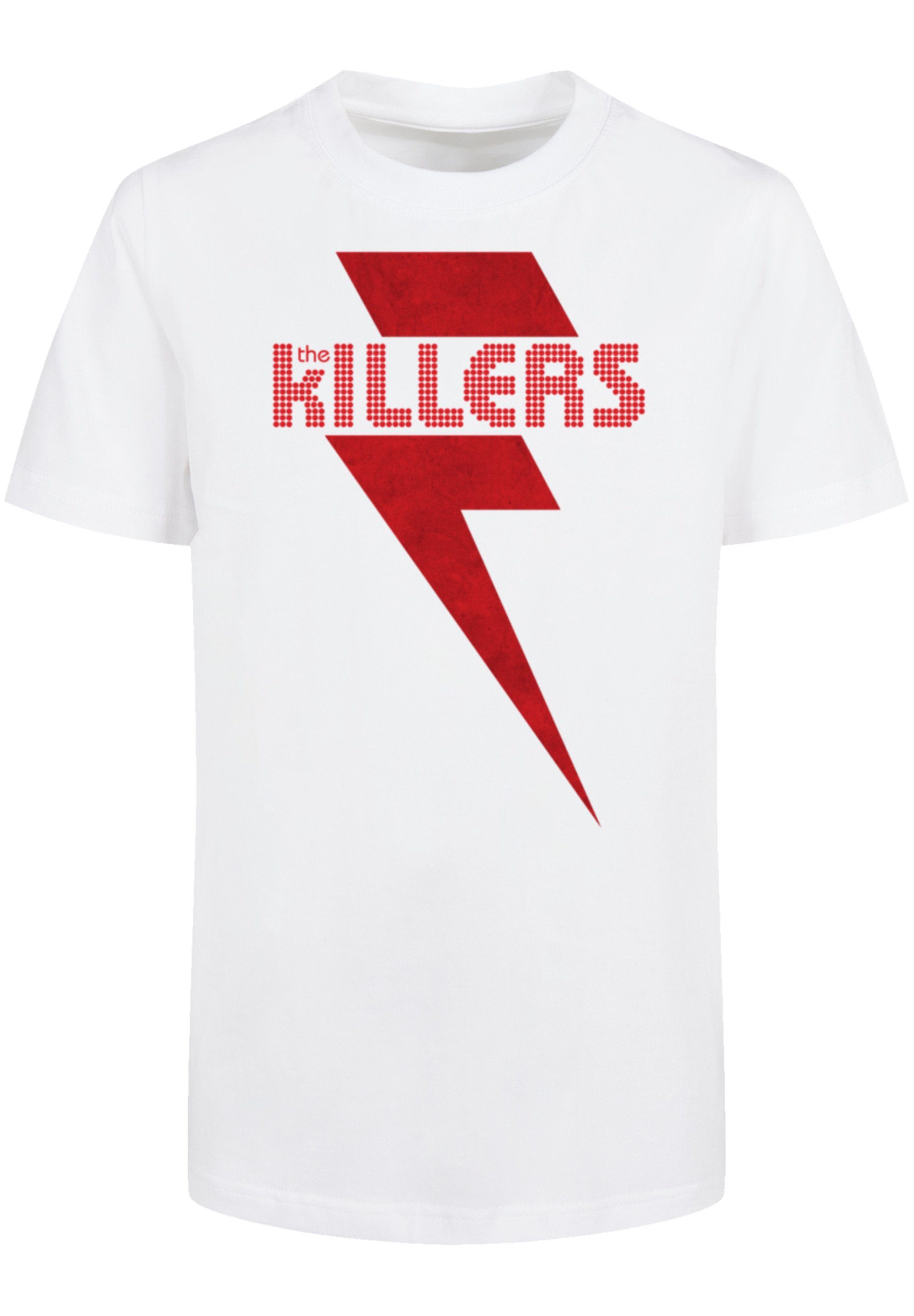 The Killers gerippten Red Bolt mit Fit Print, Rundhalsausschnitt Regular und F4NT4STIC T-Shirt