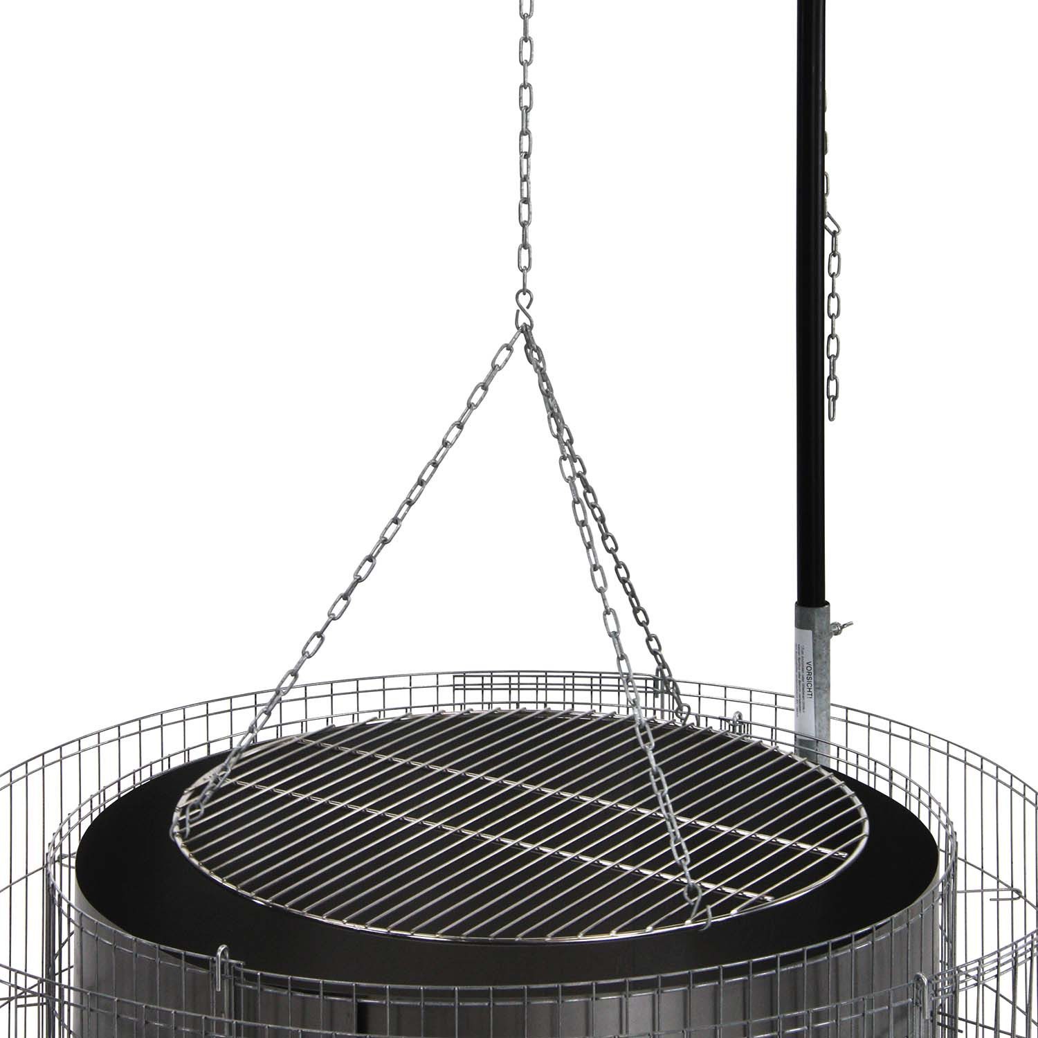 Bellissa Holzkohlegrill Feuerstelle Grillgalgen Grillrost - Schwenkgrill - DIY 92x40cm