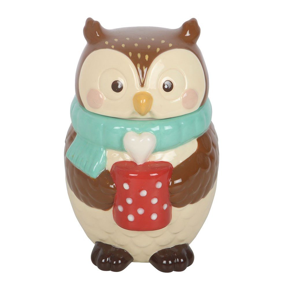 Something Different Duftlampe Niedeliche Keramik Duftlampe Eule – Oliver Eule - Teelicthhalter