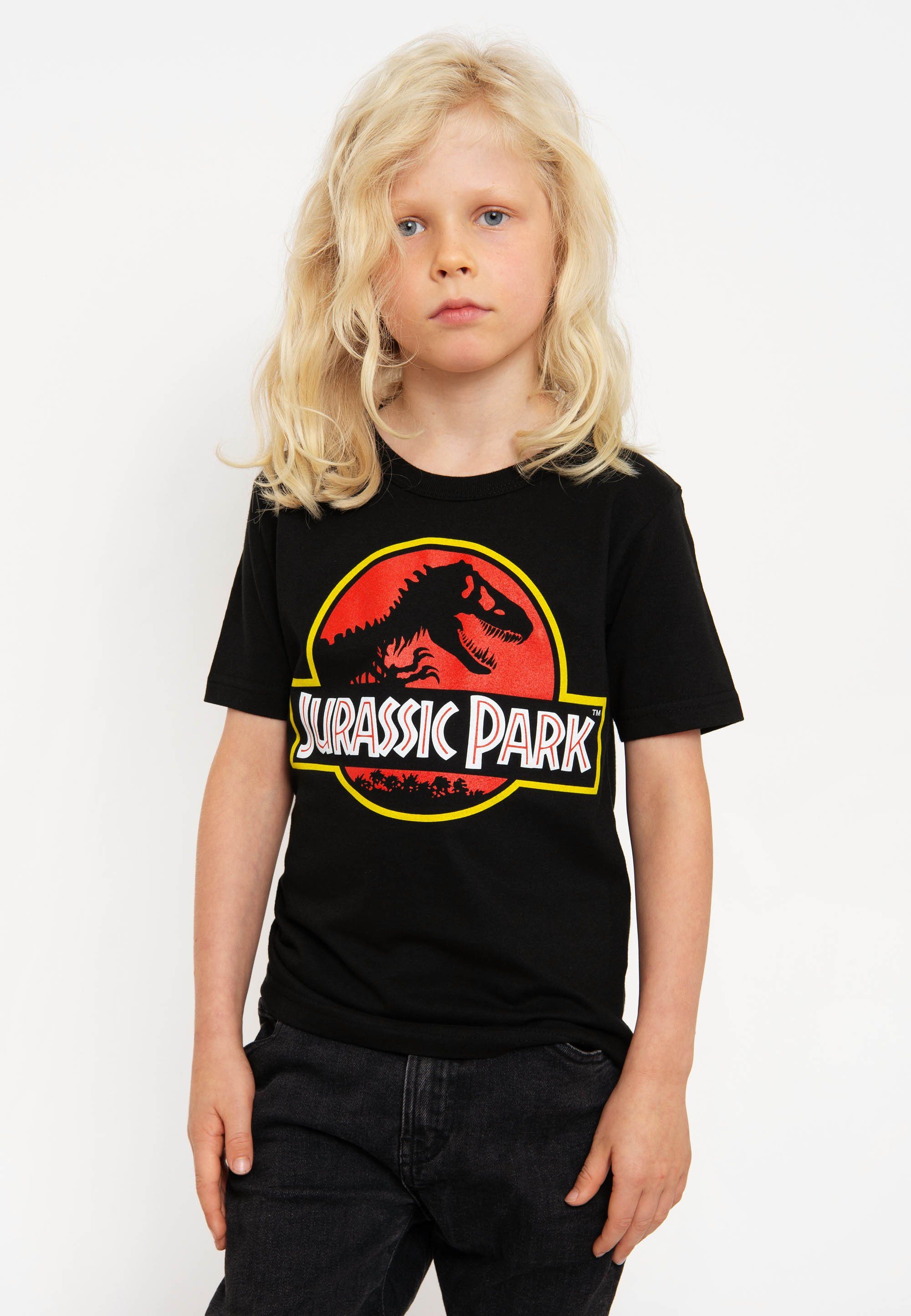 LOGOSHIRT T-Shirt Jurassic Park Logo mit coolem Print