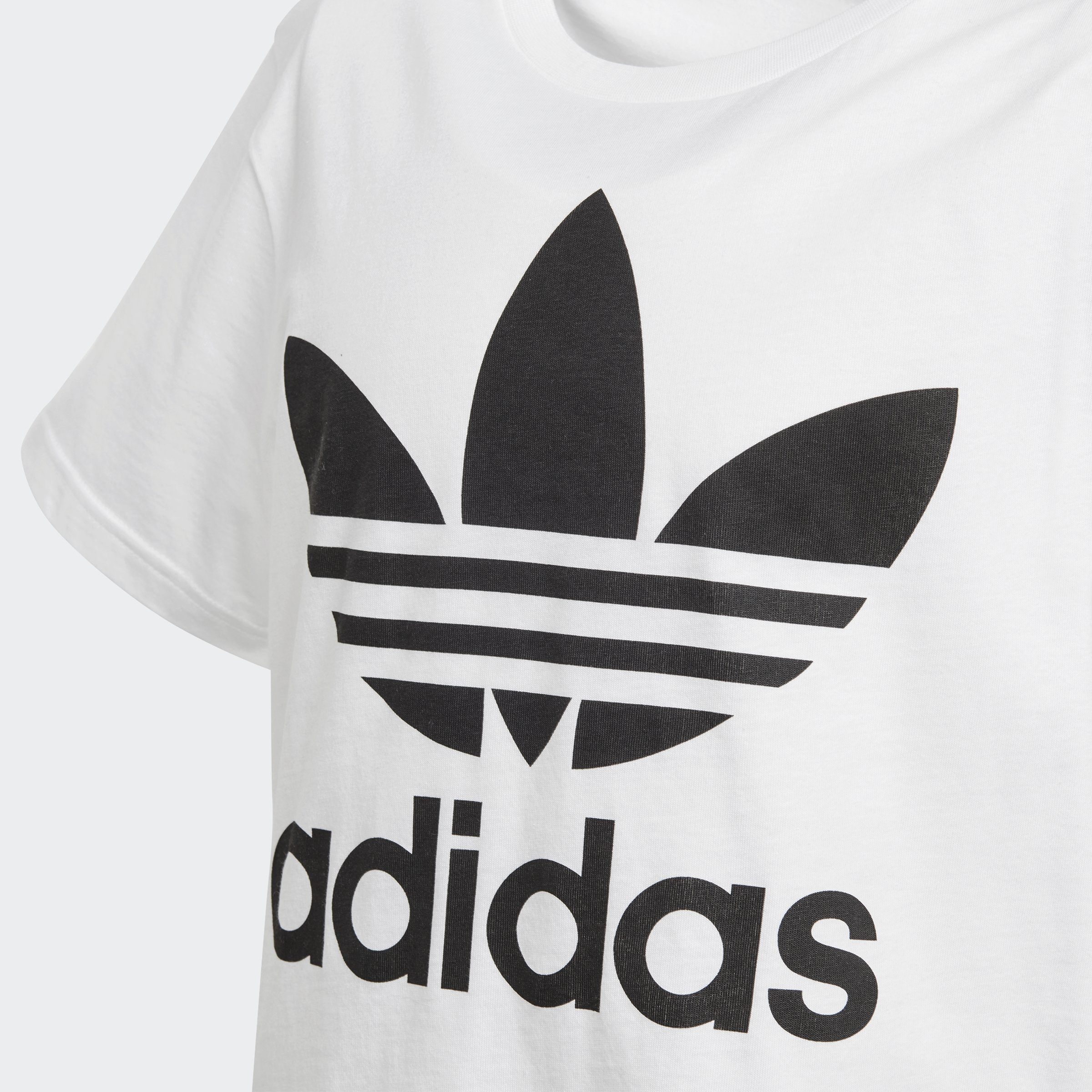 adidas Originals T-Shirt TREFOIL TEE Unisex Black White 