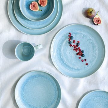 like. by Villeroy & Boch Frühstücks-Geschirrset Crafted Blueberry Frühstücks-Set, 6 tlg., blau (6-tlg), 2 Personen, Porzellan