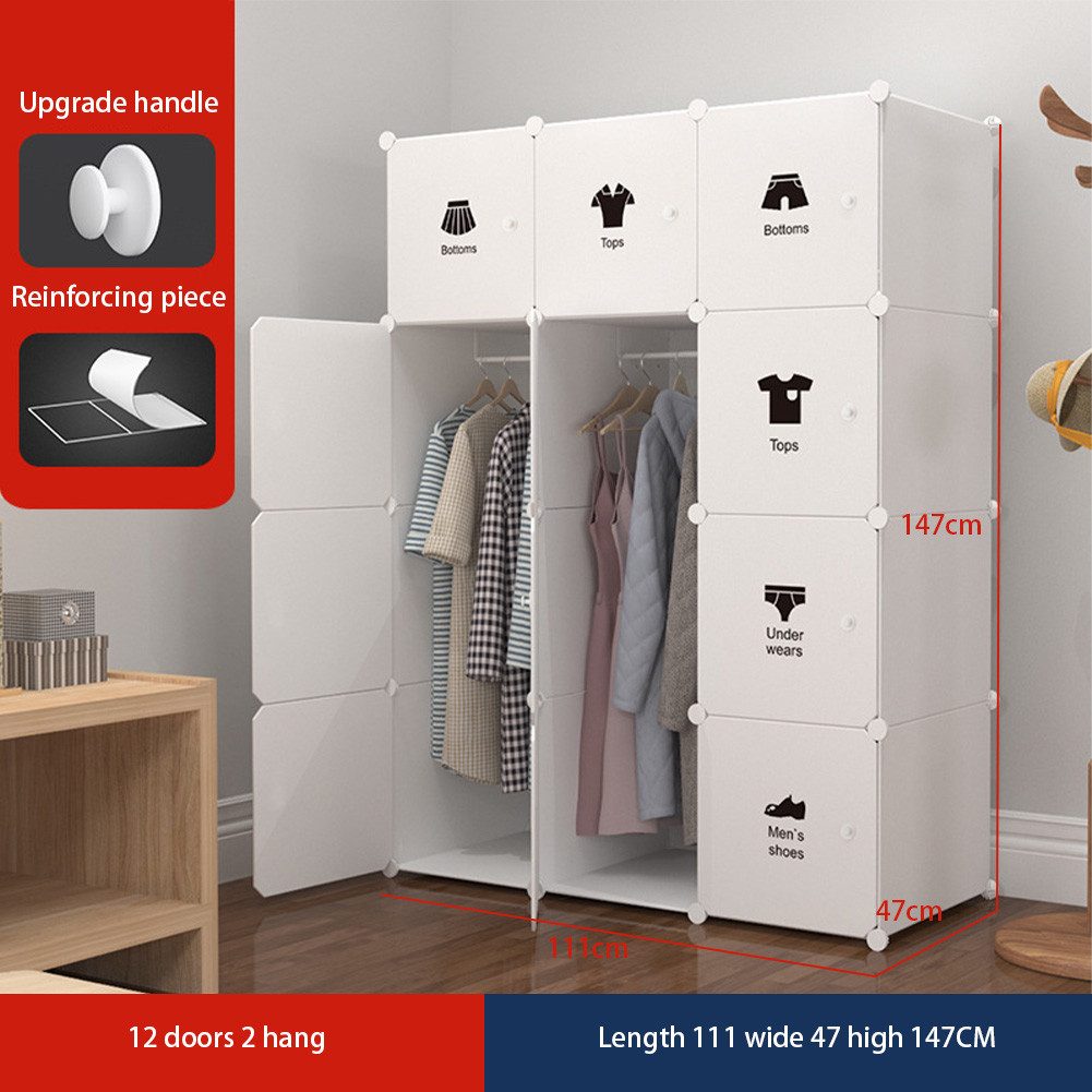 GarveeMore Kleiderschrank Mit Platz zum Aufhängen,DIY Kombischrank,modulare günstig online kaufen