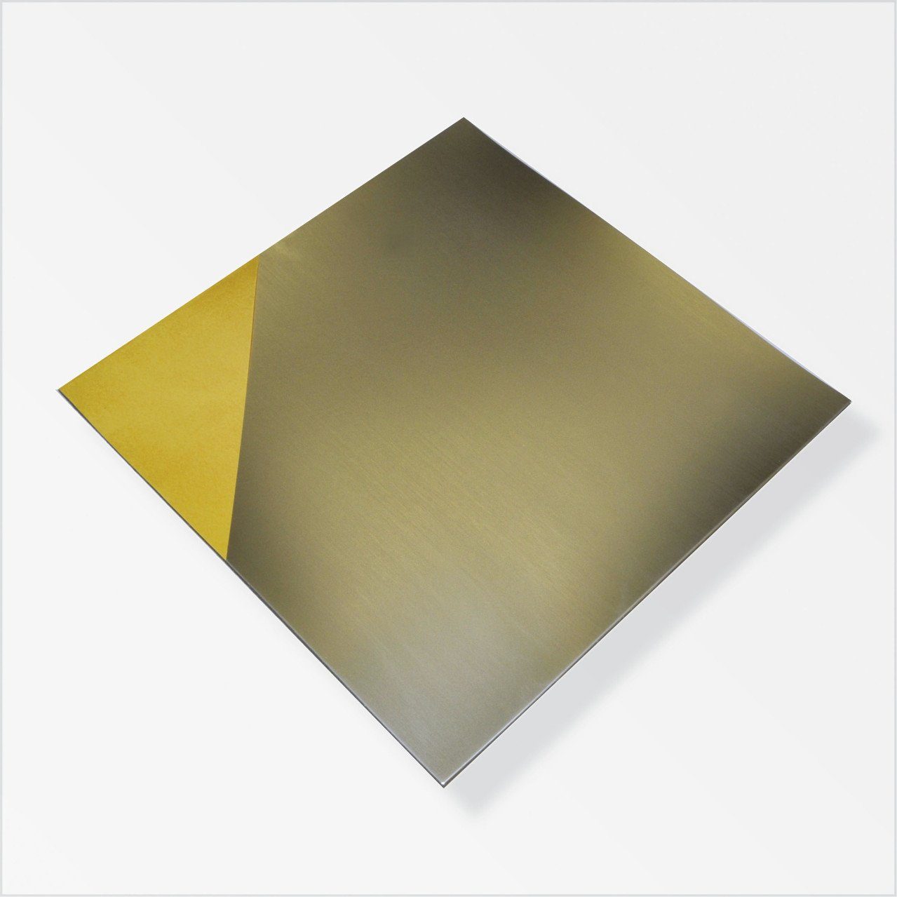 alfer Schneide- und Abdeckplatte alfer Kunststoffplatte, heißgeprägt 300 x 300 mm, Aluminium