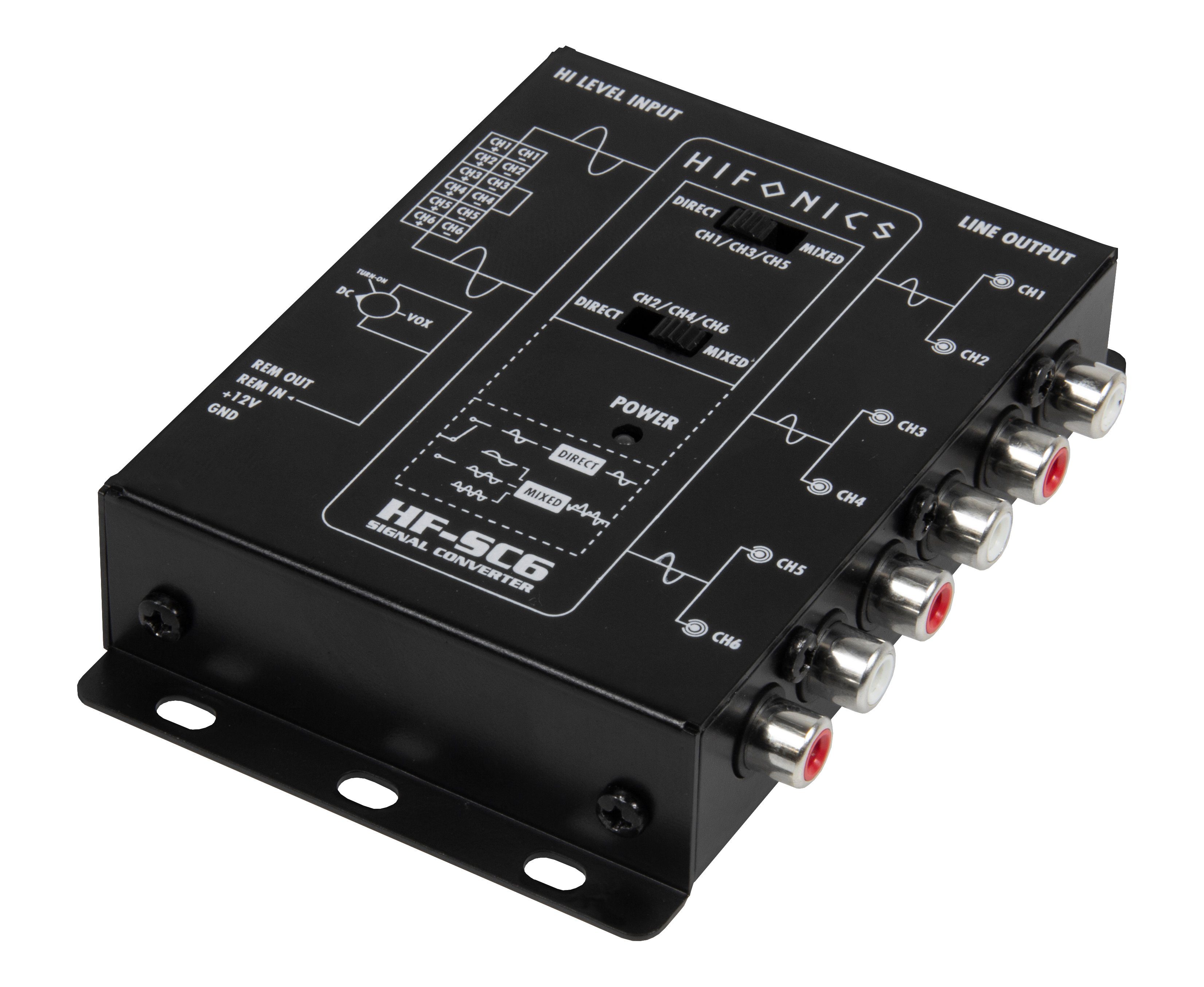 Hifonics 6CH High to Low Level Converter HF-SC6 (mit EPS) Auto-Lautsprecher