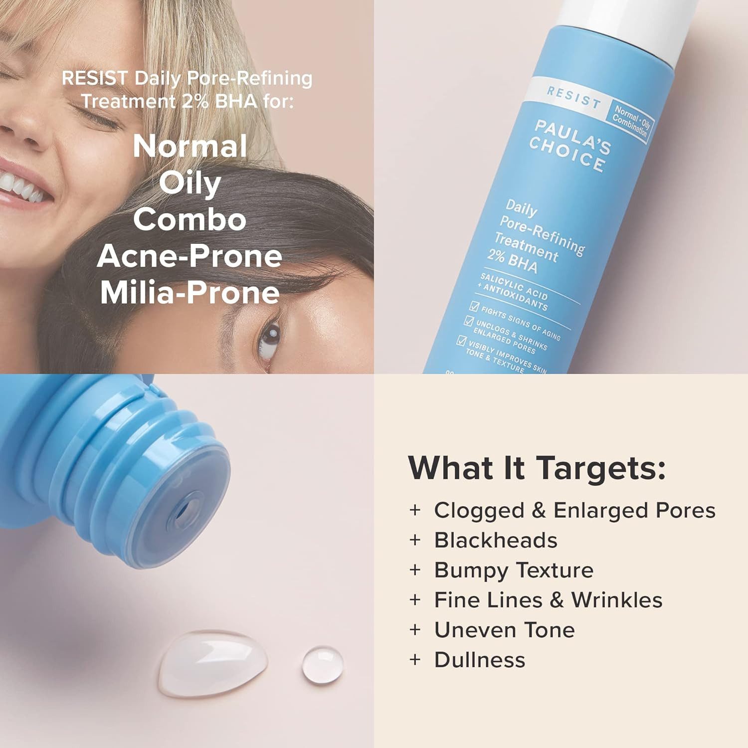 Paula's Choice Gesichtspflege Anti-Aging 2% BHA Peeling - Exfoliant für Gesicht Entschuppt die Haut, 1-tlg.