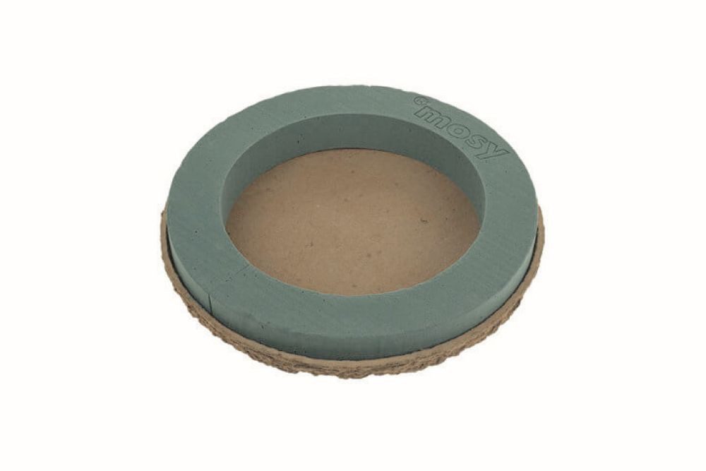 Bastelmoos Steckmasse-Ring inkl. Teller aus Altpapier, 34 cm, Steckschaum