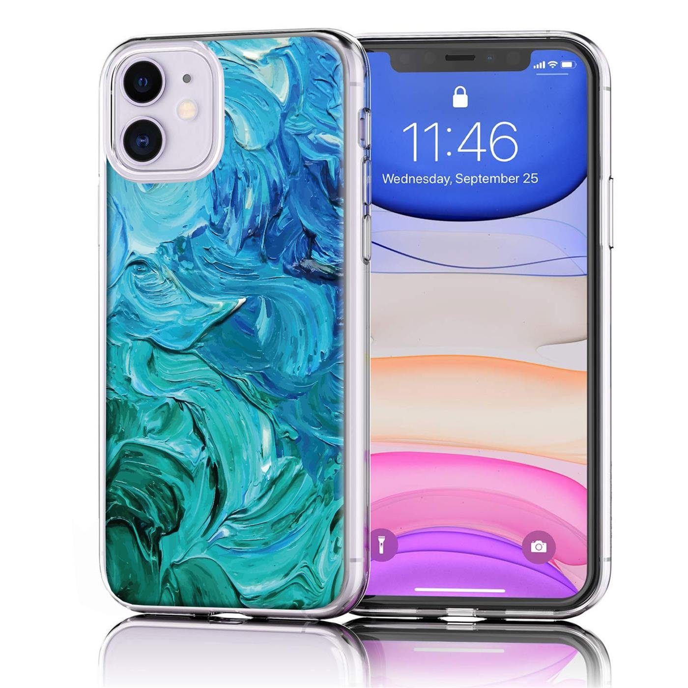 CoolGadget Handyhülle Handy Case Silikon Motiv Series für Apple iPhone 11 6,1 Zoll, Hülle mit hochauflösendem Muster für iPhone 11 Schutzhülle