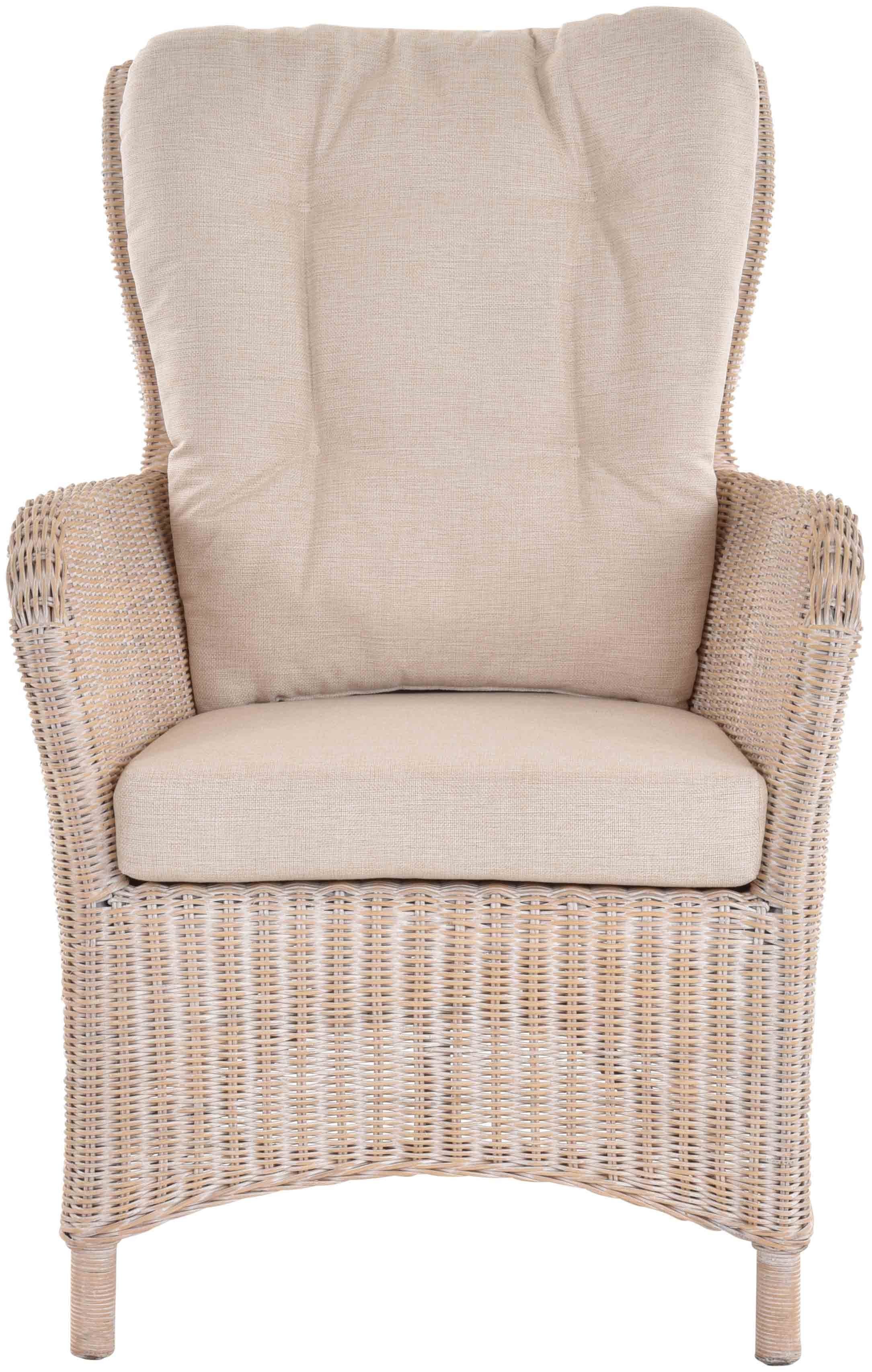Krines Home Ohrensessel 2er Set Moderner Rattan Wintergartensessel mit hoher Rückenlehne (2er-Set, 2-St., 2er-Set), Ohrenbackensessel Sessel Esszimmer mit Armlehne