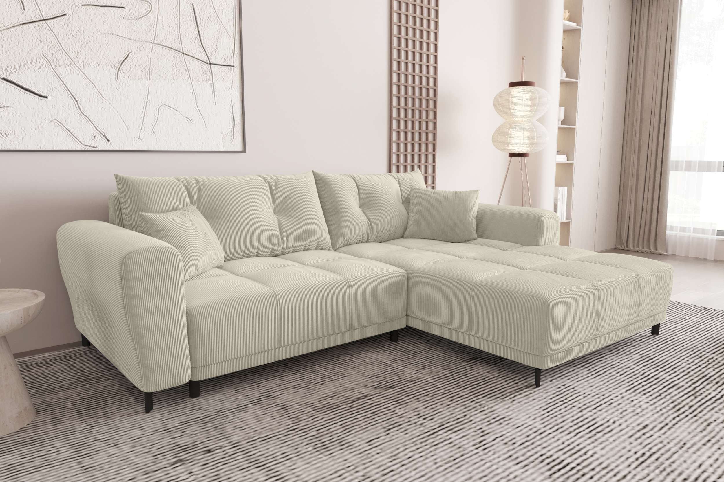 99rooms Ecksofa Massimo, Sofa L-Form, Eckcouch, mit oder ohne Schlaffunktio günstig online kaufen