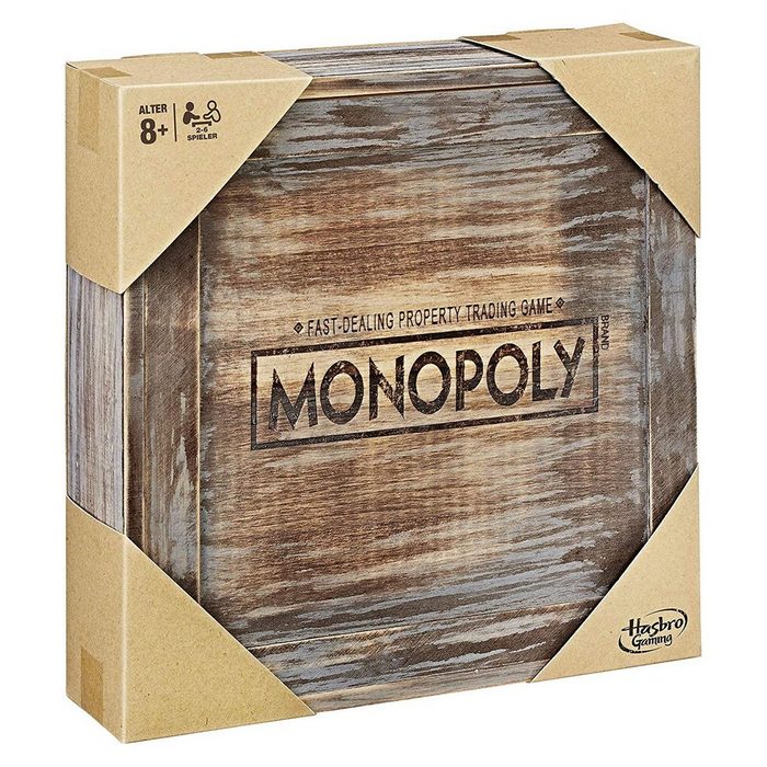 Hasbro Spiel Brettspiel Monopoly Holz Sonderedition