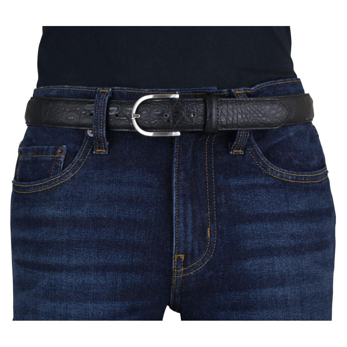 BELTINGER Ledergürtel Damen-Gürtel mit Krokoprägung 3 günstig online kaufen
