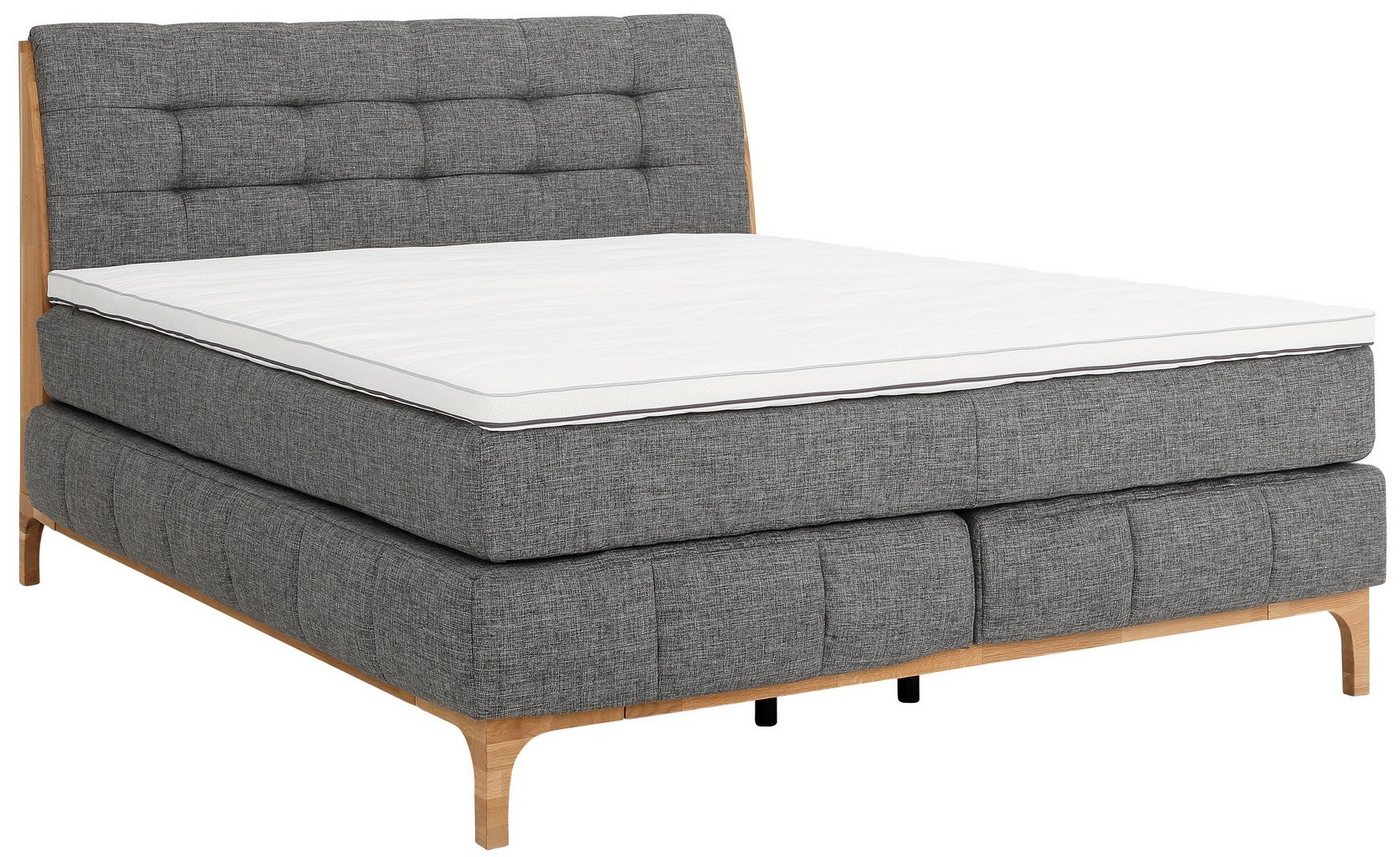 OTTO products Boxspringbett »Jelle« (5-St), mit zertifizierten, recycelten Bezugsstoffen, verschiedene Ausführungen, auch Härtegrad 4 erhältlich!-kaufen