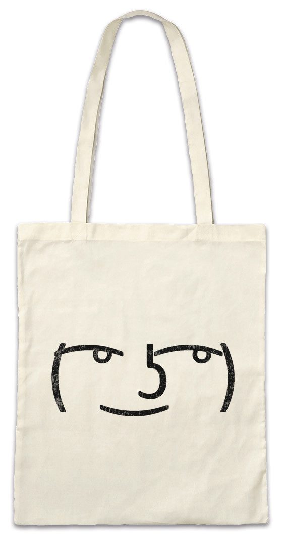 Beuteltasche Le Lenny Face Stofftasche Informatiker Programmierer PC Informatik IT