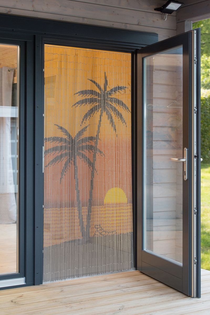 CONACORD Türvorhang Decona Beach Dekovorhang braun, Ösen, halbtransparent, günstig online kaufen