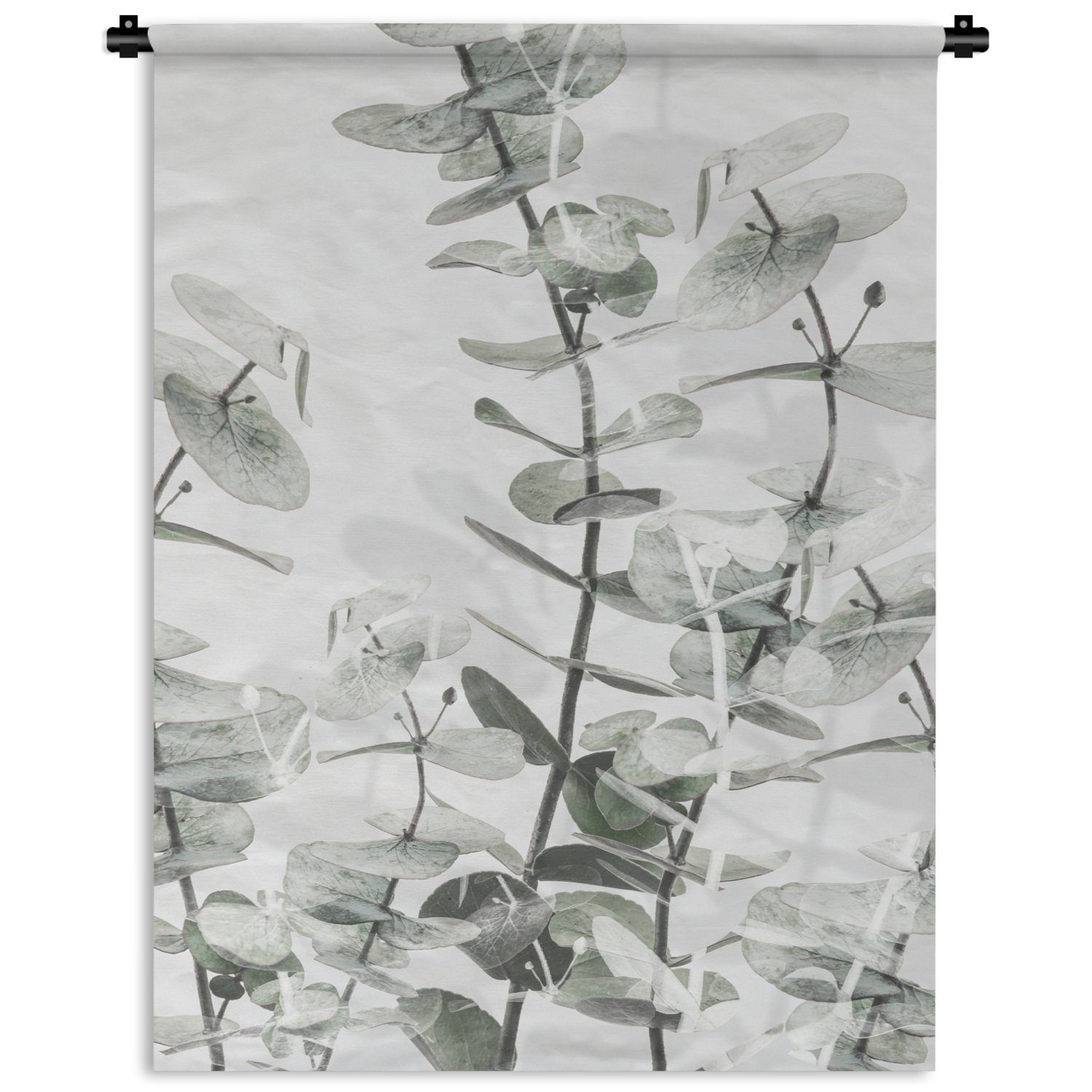 MuchoWow Wanddekoobjekt Pflanzen - Natur Wand, Blumen, Wohnzimmer, - Schlafzimmer Tapisserie, an Grün der - Deko für