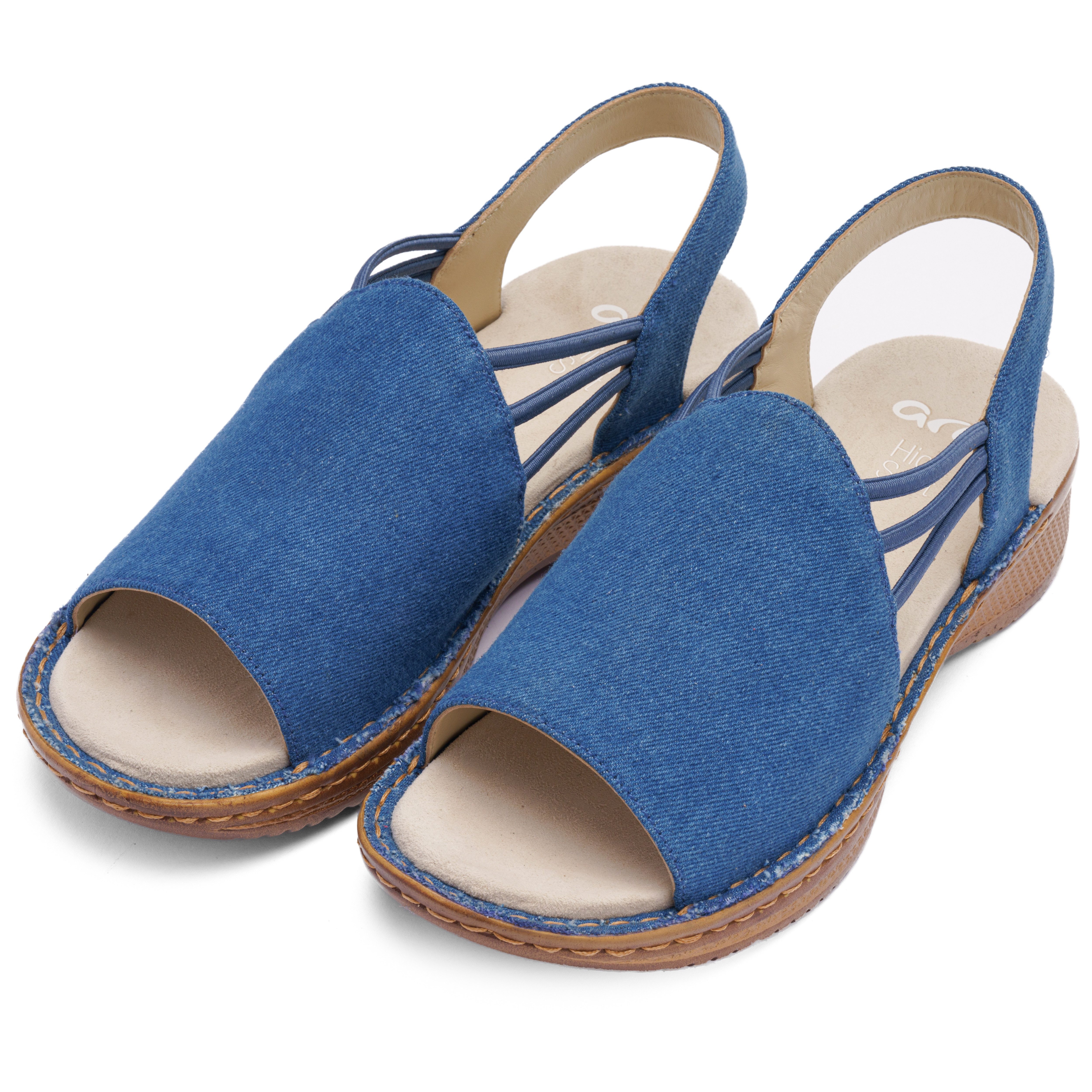 Ara HAWAII Riemchensandale Keilabsatz, Sandalette mit Gummizügen, in Schuhweite G (weit)