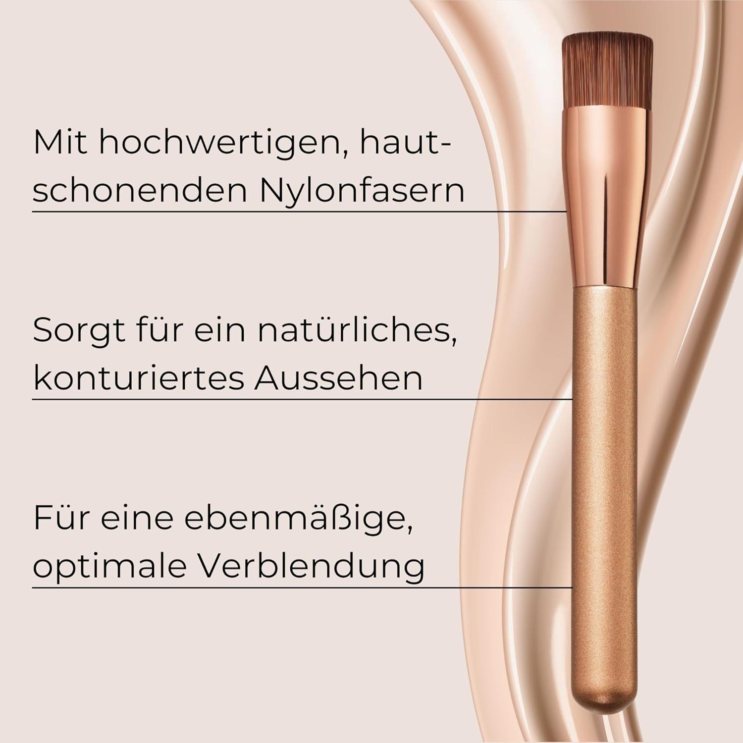 M. Asam Foundationpinsel MAGIC FINISH Foundation Brush, Ultrasofter Make-up Pinsel für Foundation & Concealer