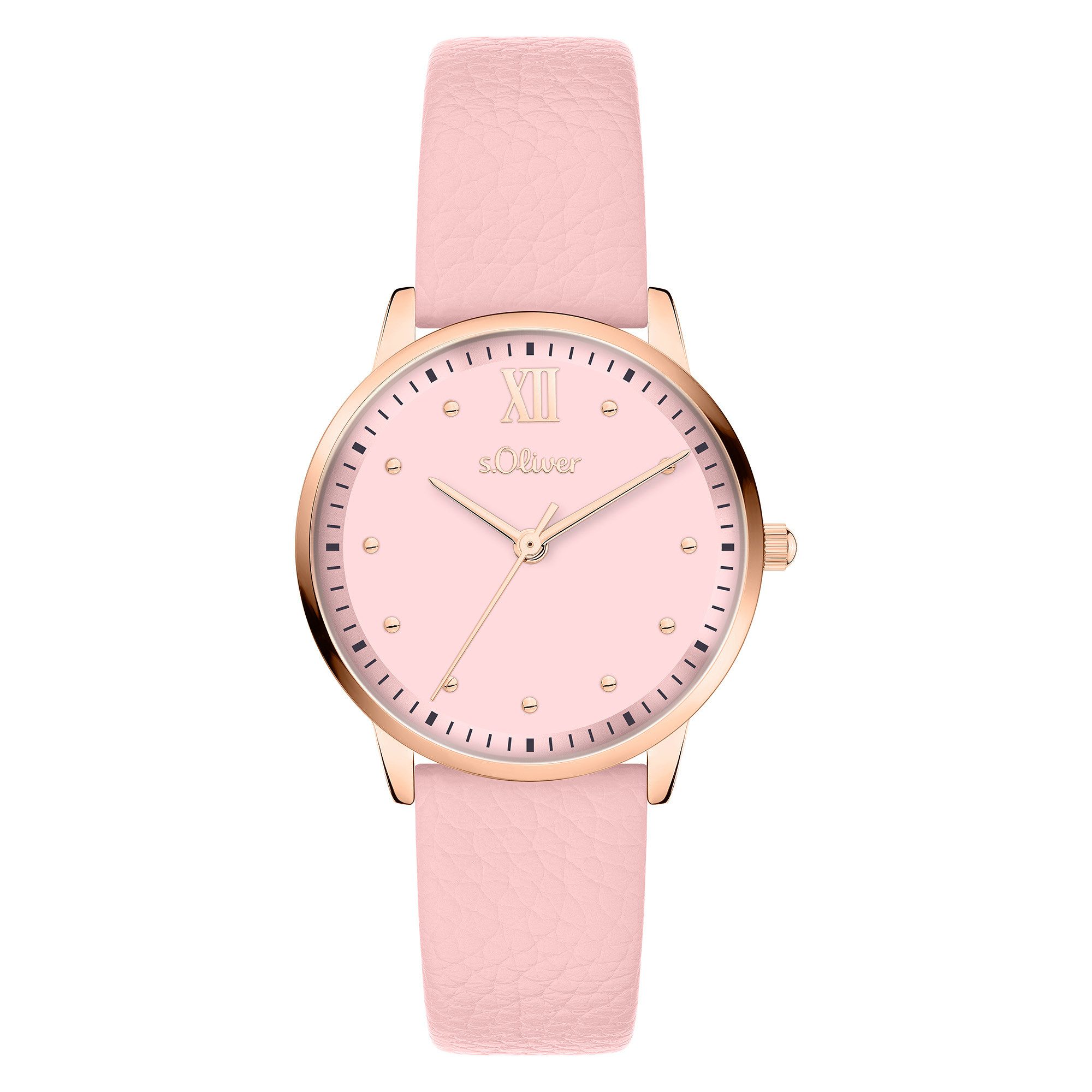 s.Oliver Soft Elegance SO-4485-LQ, Armbanduhr, Damenuhr, analog