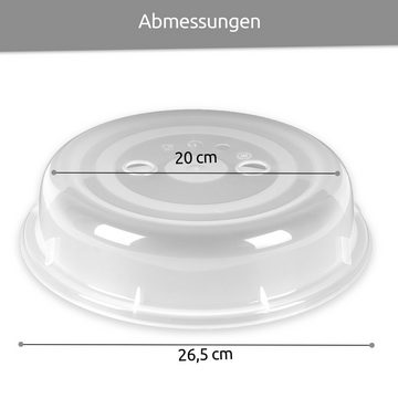 Wüllner + Kaiser Mikrowellenbehälter Mikrowellen Abdeckhaube, BPA freier Kunststoff, (1-tlg), spülmaschinenfest, Mikrowellenabdeckhaube made in Germany