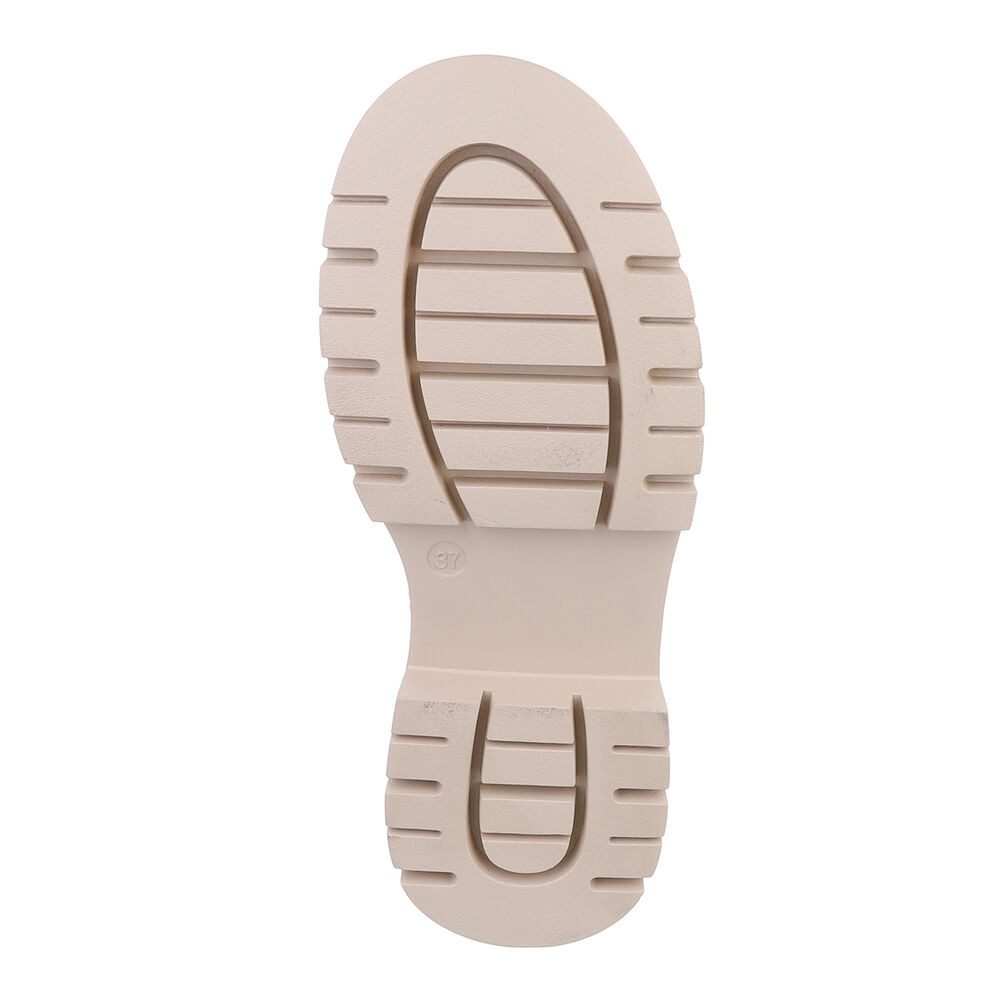 Ital-Design Damen Freizeit Plateaustiefelette (87124859) Blockabsatz Plateaustiefeletten in Beige