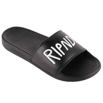 RIPNDIP Simple Logo Slides - black Badepantolette