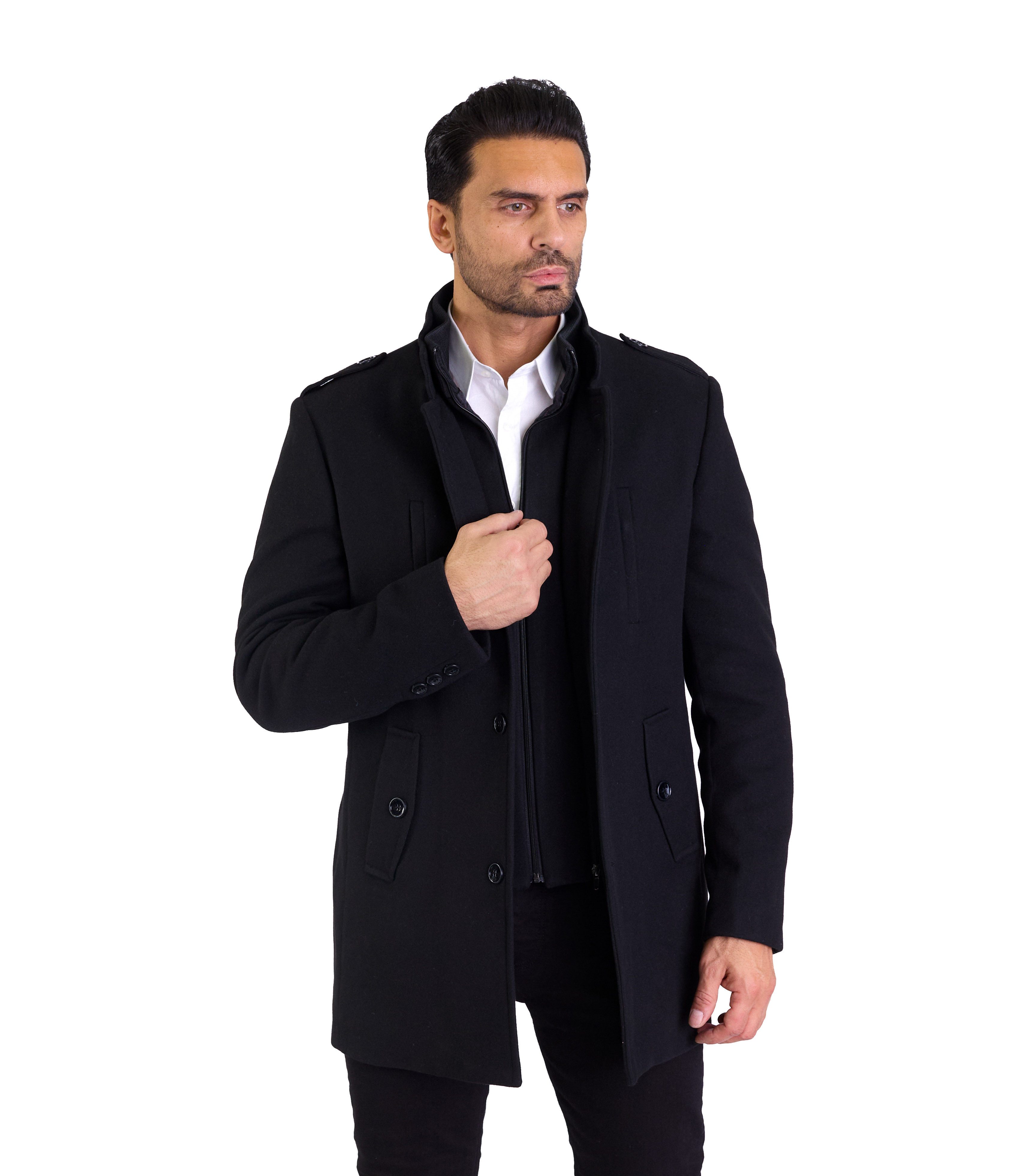 Denim Distriqt Wintermantel Herren Slim Fit günstig online kaufen