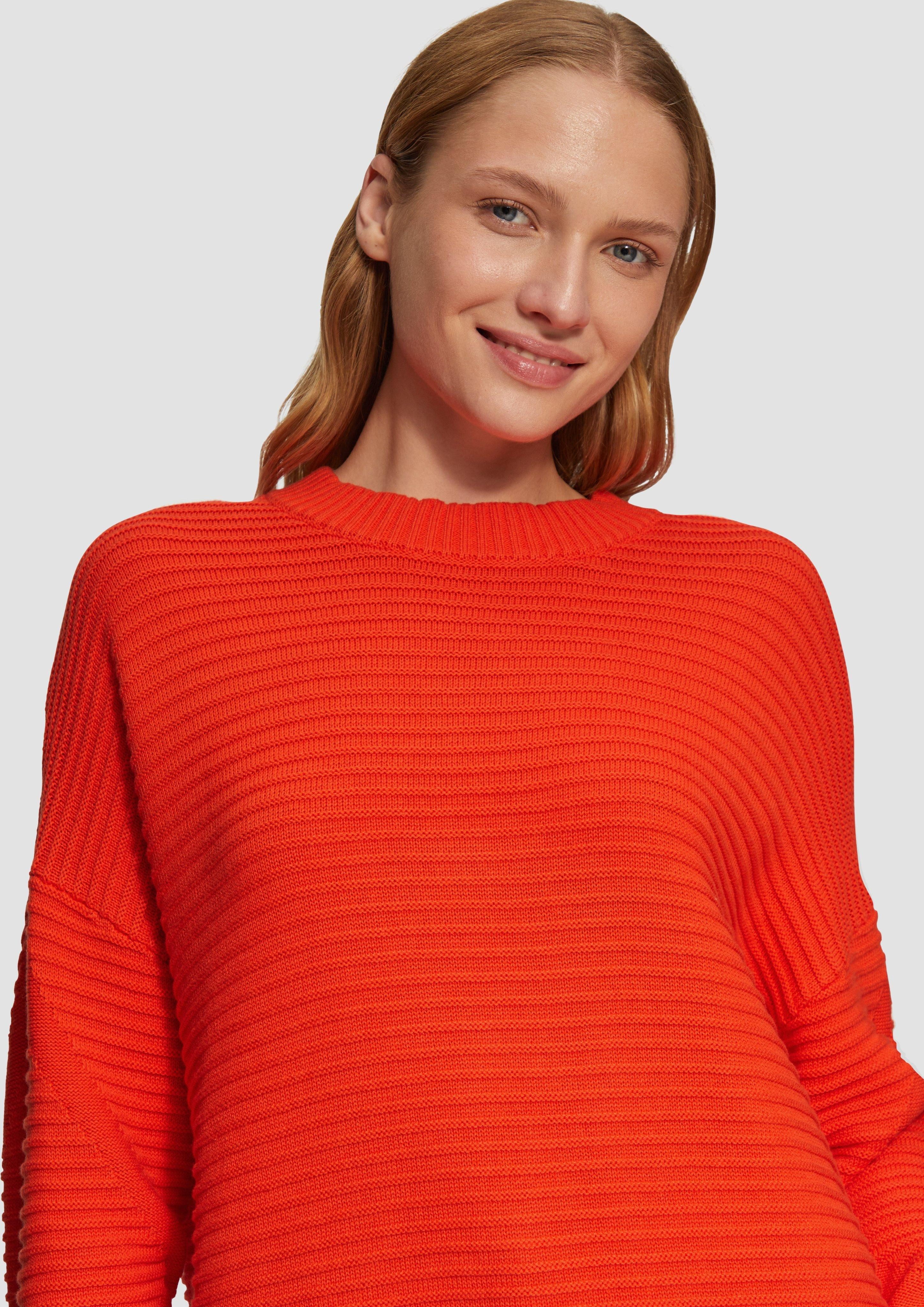 s.Oliver Strickpullover Oversized Strickpullover mit Strukturdetails günstig online kaufen