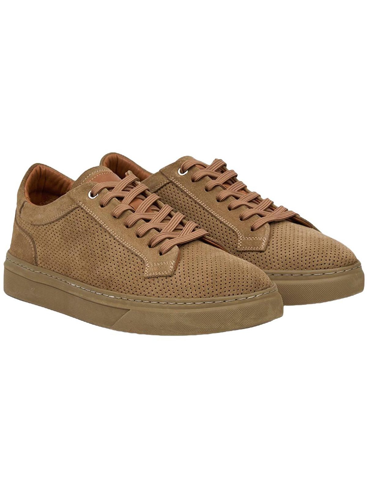 Desa Herren-Schnürschuhe aus Wildleder, bequem, lässig, für den Alltag Sneaker