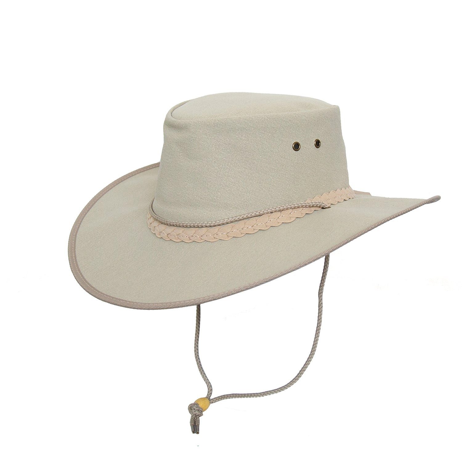 Outbacker Cowboyhut Outdoor Sommerhut aus Canvas super leicht und luftig inkl. Kinnband wa