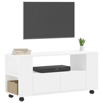 furnicato TV-Schrank Weiß 102x34,5x43 cm Holzwerkstoff