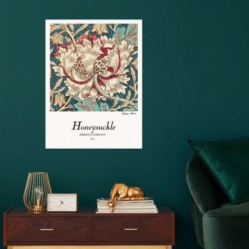 Posterlounge Poster William Morris, Honeysuckle, Illustration