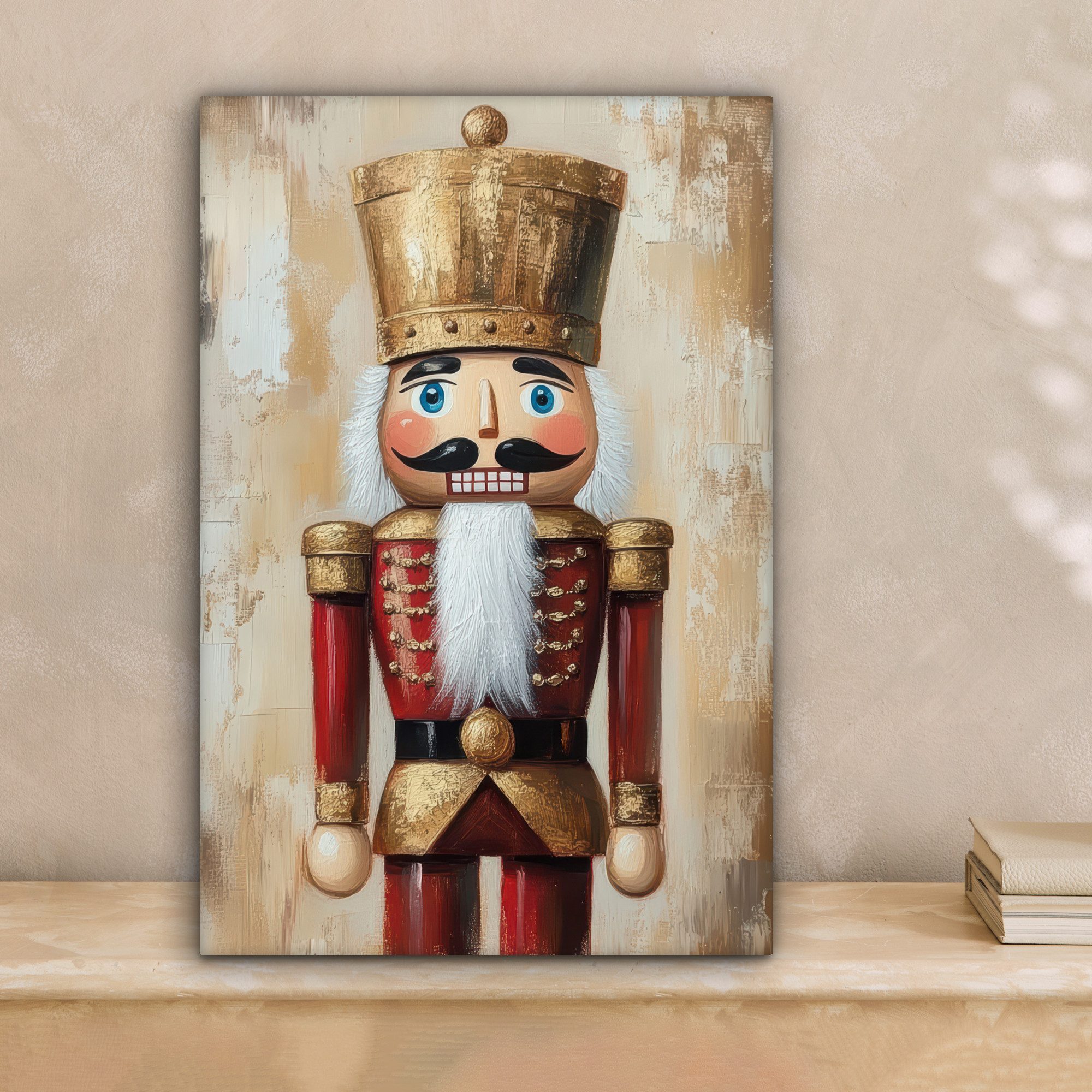 OneMillionCanvasses® Leinwandbild Weihnachten - Puppe - Abstrakt, Fotodruck günstig online kaufen