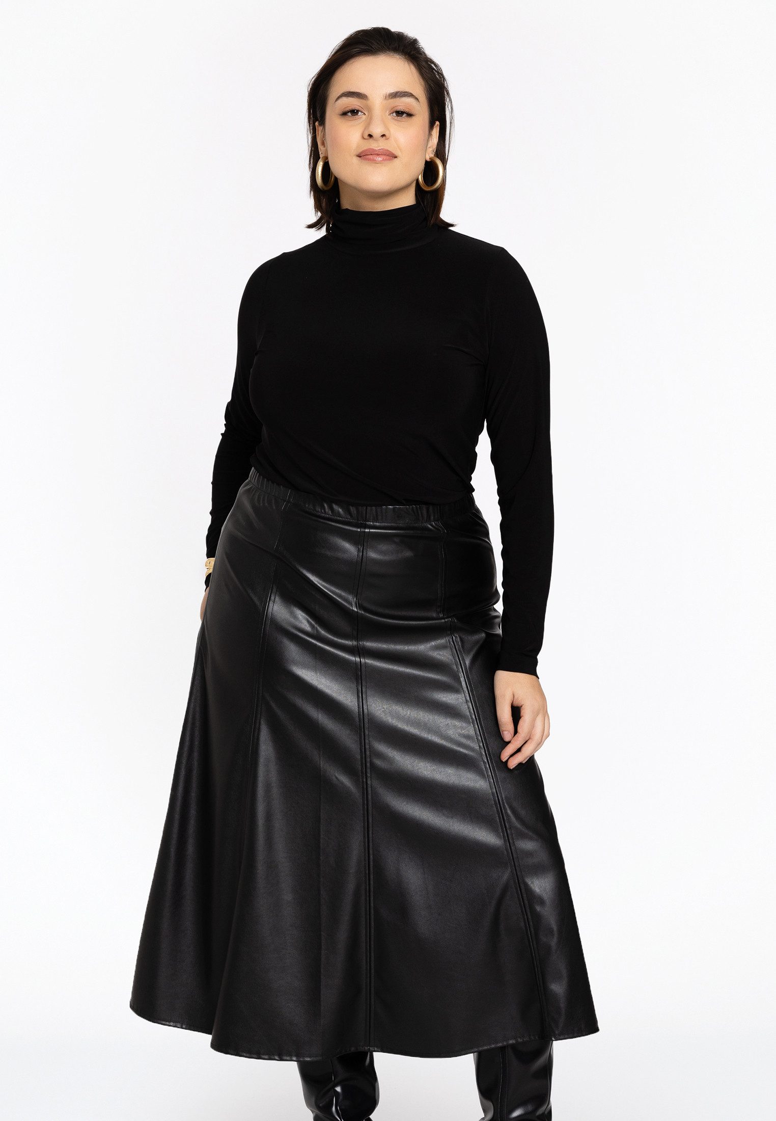 YOEK A-Linien-Rock Damen Rock weite Ärmel günstig online kaufen