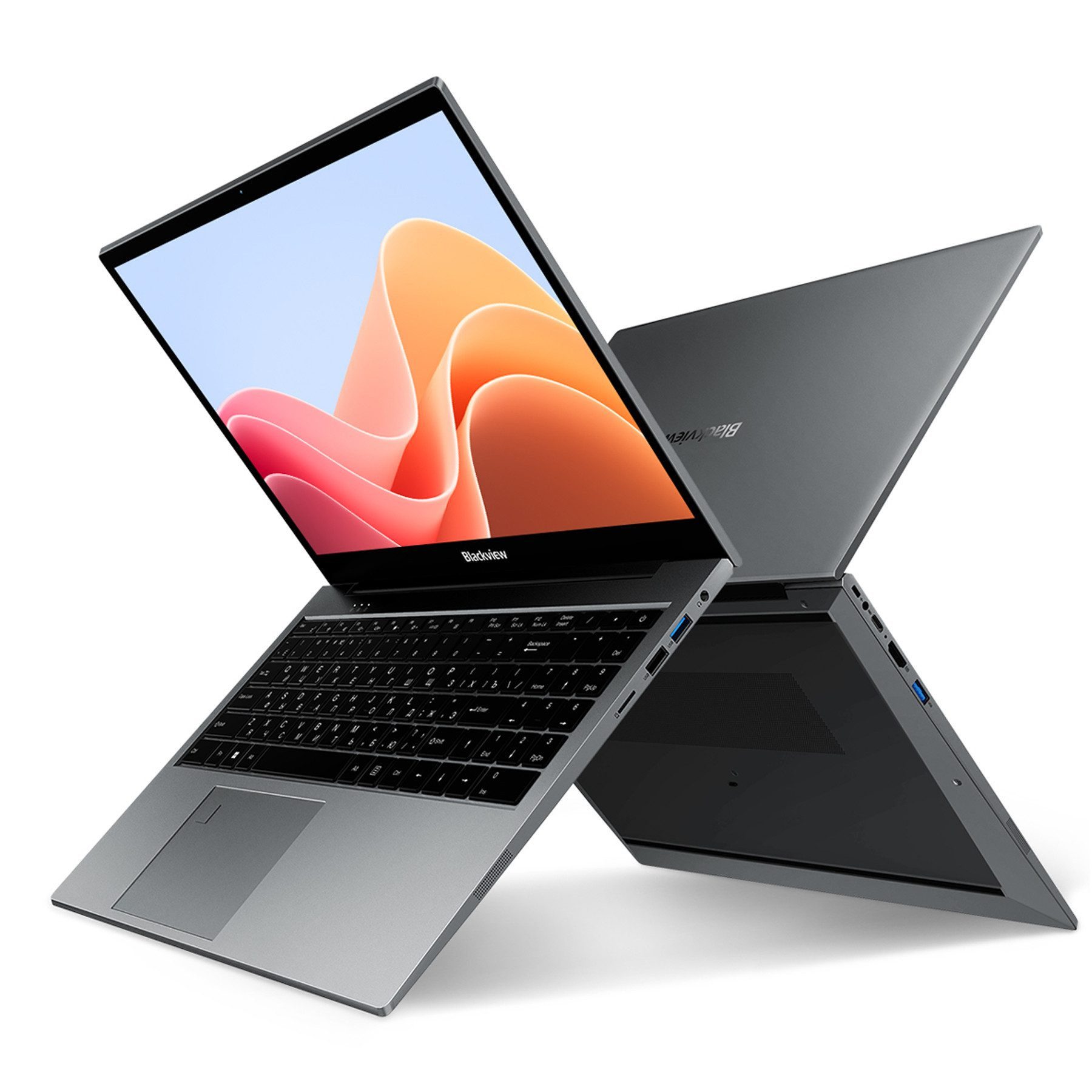 blackview 15,6 Zoll FHD Display Laptop, Windows 11, 16 GB RAM 512 GB SSD Notebook (Intel N97 Core N97, 16 GB, 512 GB SSD, Windows 11, Fingerabdruckerkennung, Face Unlock, WLAN 5G)