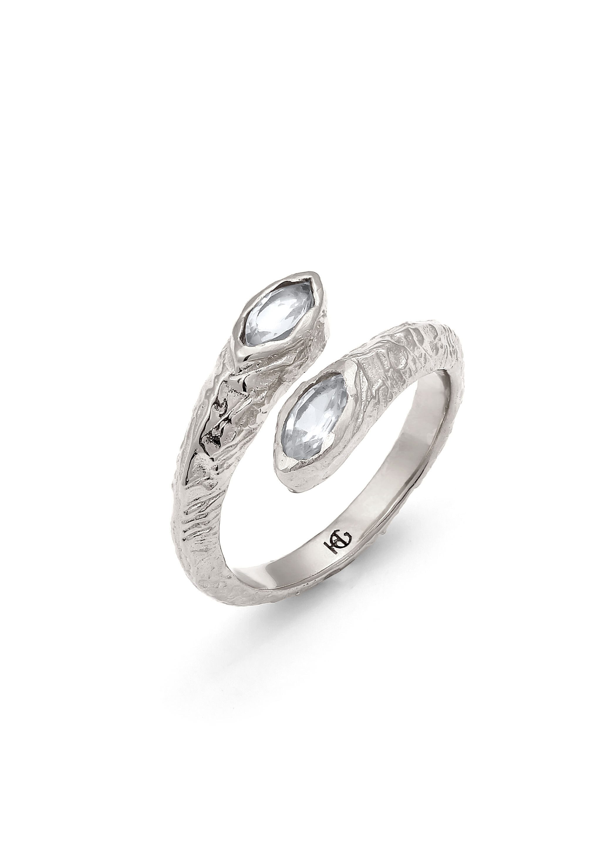 HAZE & GLORY Fingerring Amethyst Hellgrün 925 Sterling Silber