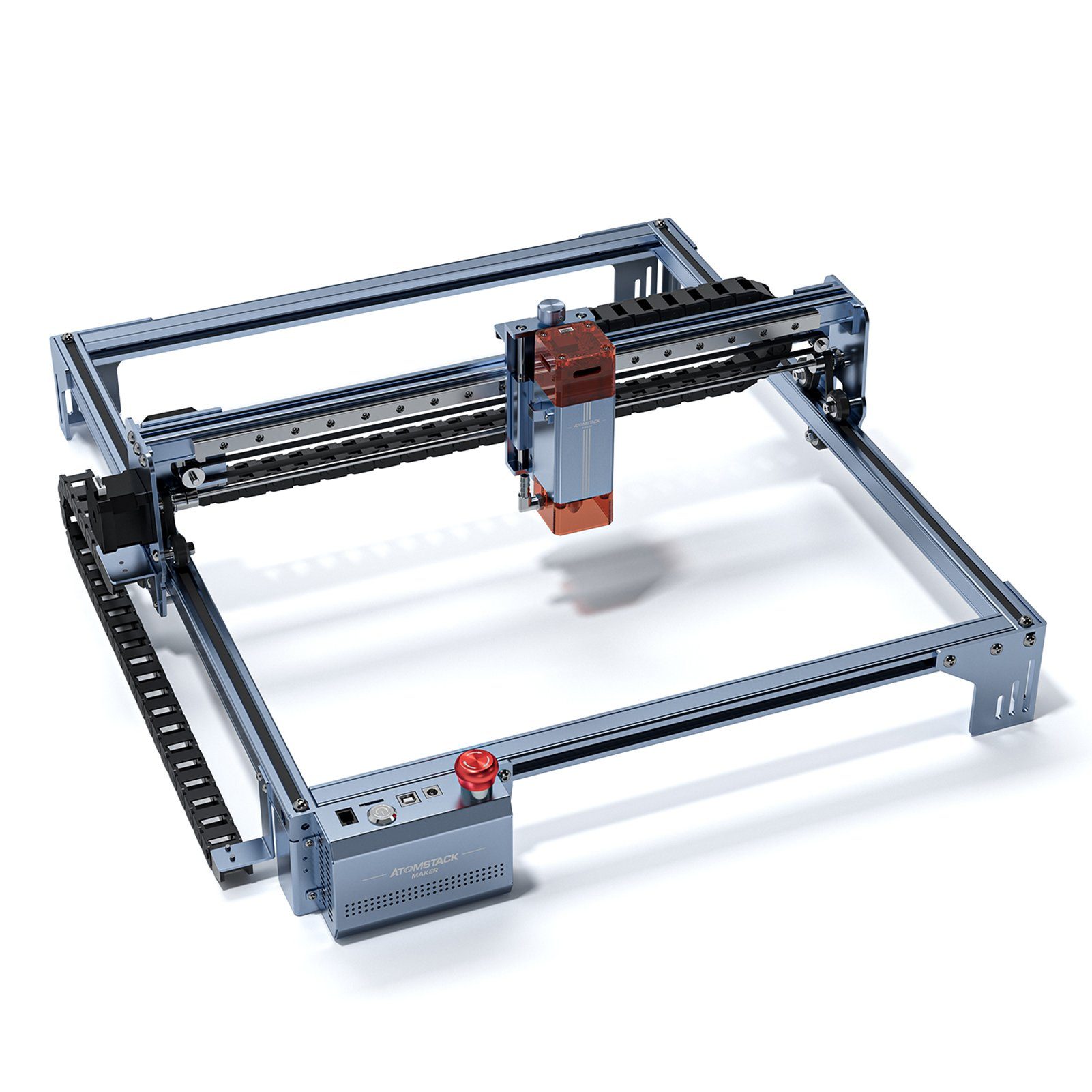 ATOMSTACK Graviergerät Maker A10 V2 Lasergravierer 10–12 W, 100-240 V, Ultradünner Laser mit Festem Fokus, APP-Steuerung, 400 x 400 mm Gravurbereich