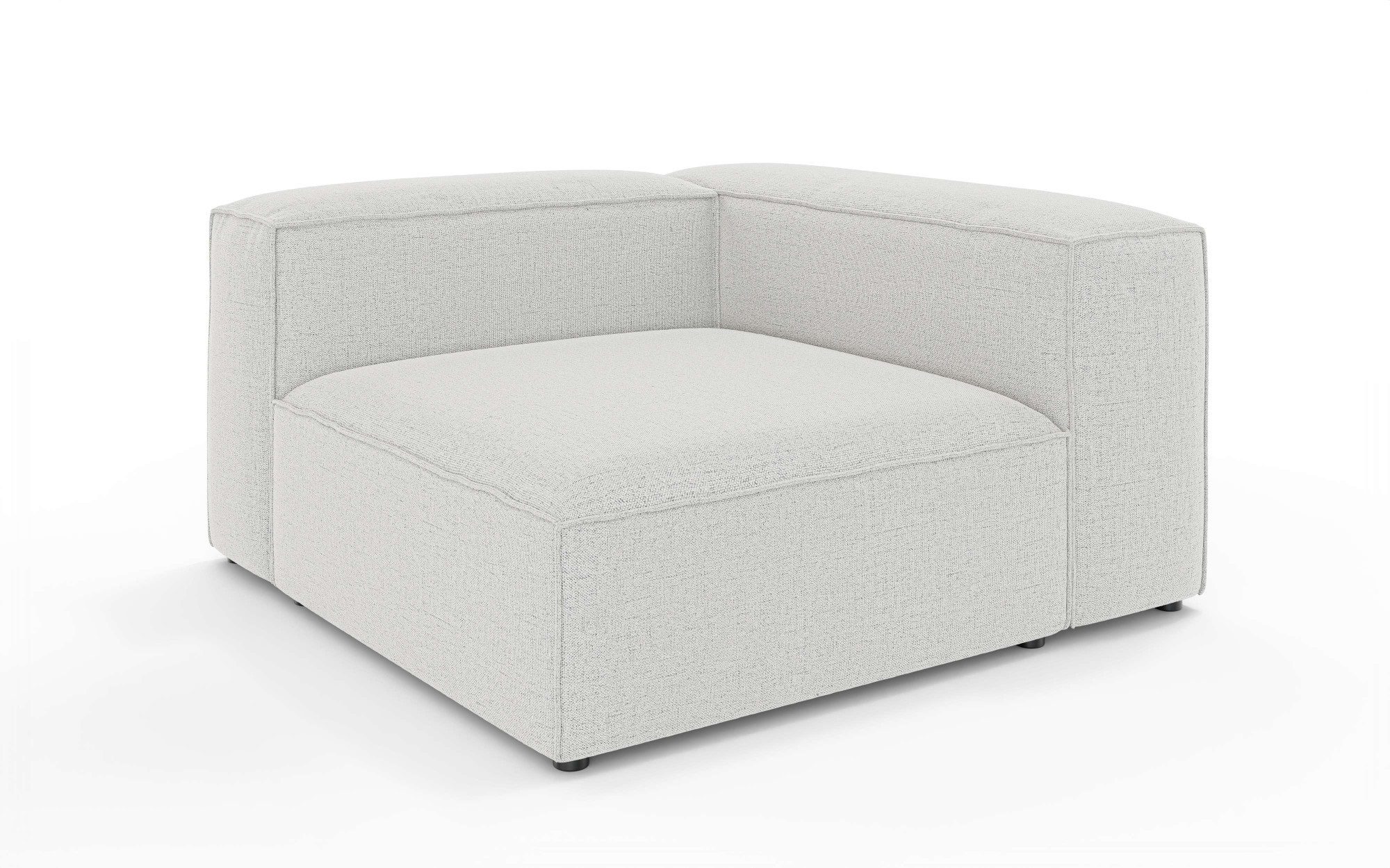 OTTO home Ottomane HAILY links/rechts bestellbar, Loungemöbel, Maße B/T/H: 130/130/72 cm, als Modul oder separat verwendbar, für individuelle Zusammenstellung