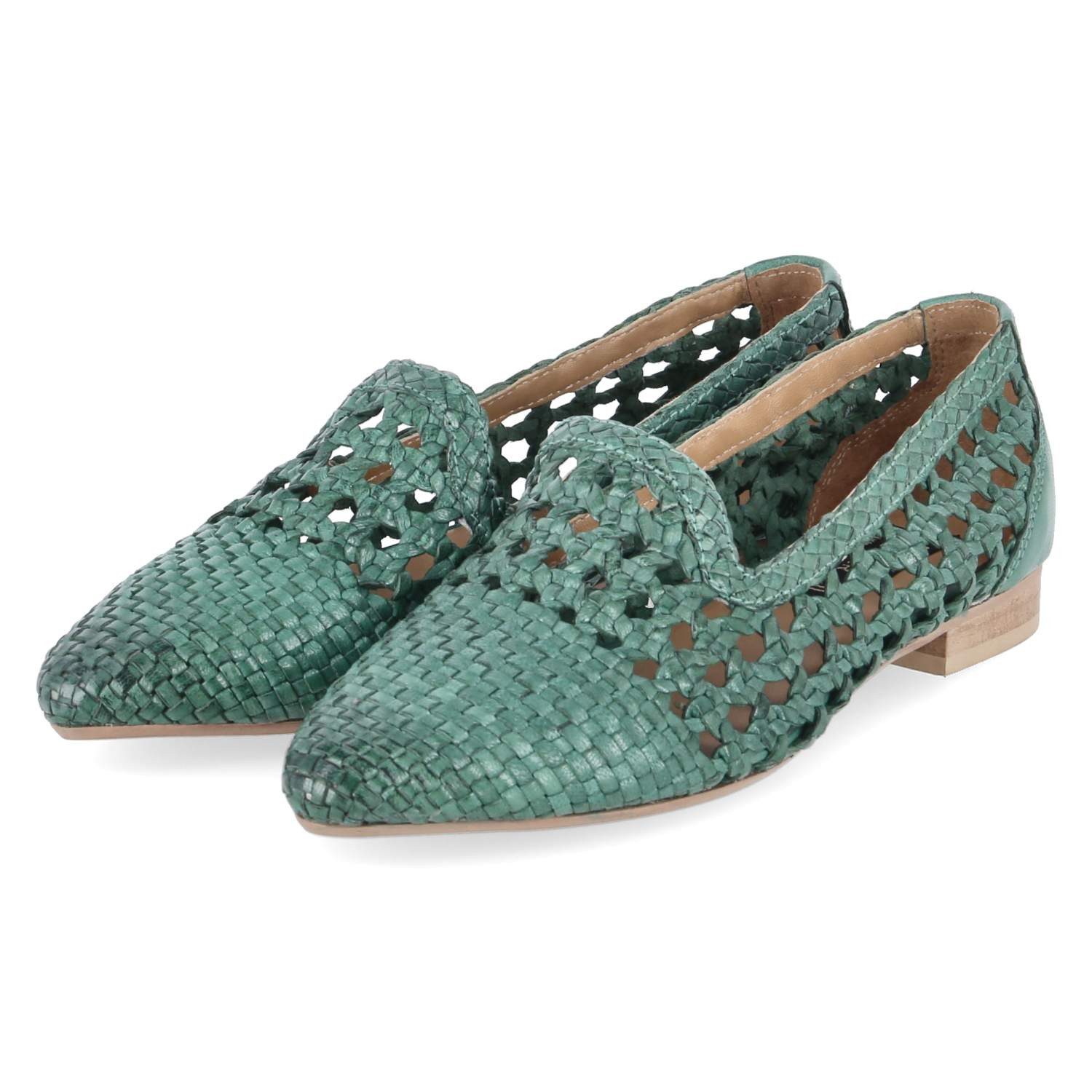 Bullboxer Bullboxer Slipper / Loafers 6NU0291901 9500 Damen Leder green Slipper