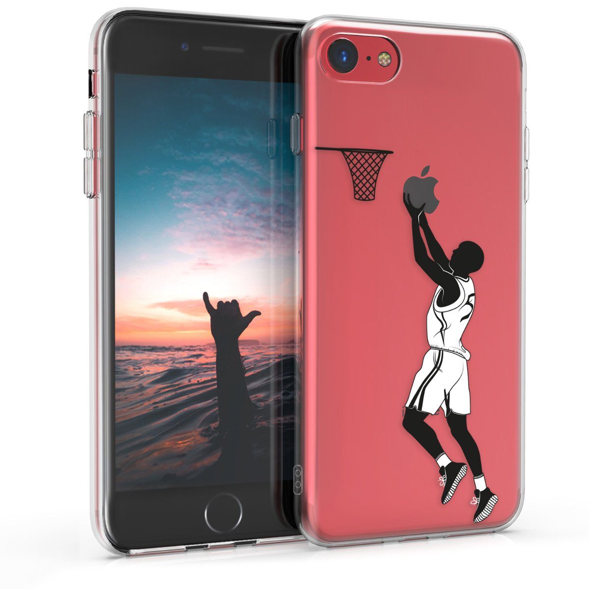 kwmobile Handyhülle Case für Apple iPhone SE / 8 / 7, Hülle Silikon transparent - Silikonhülle
