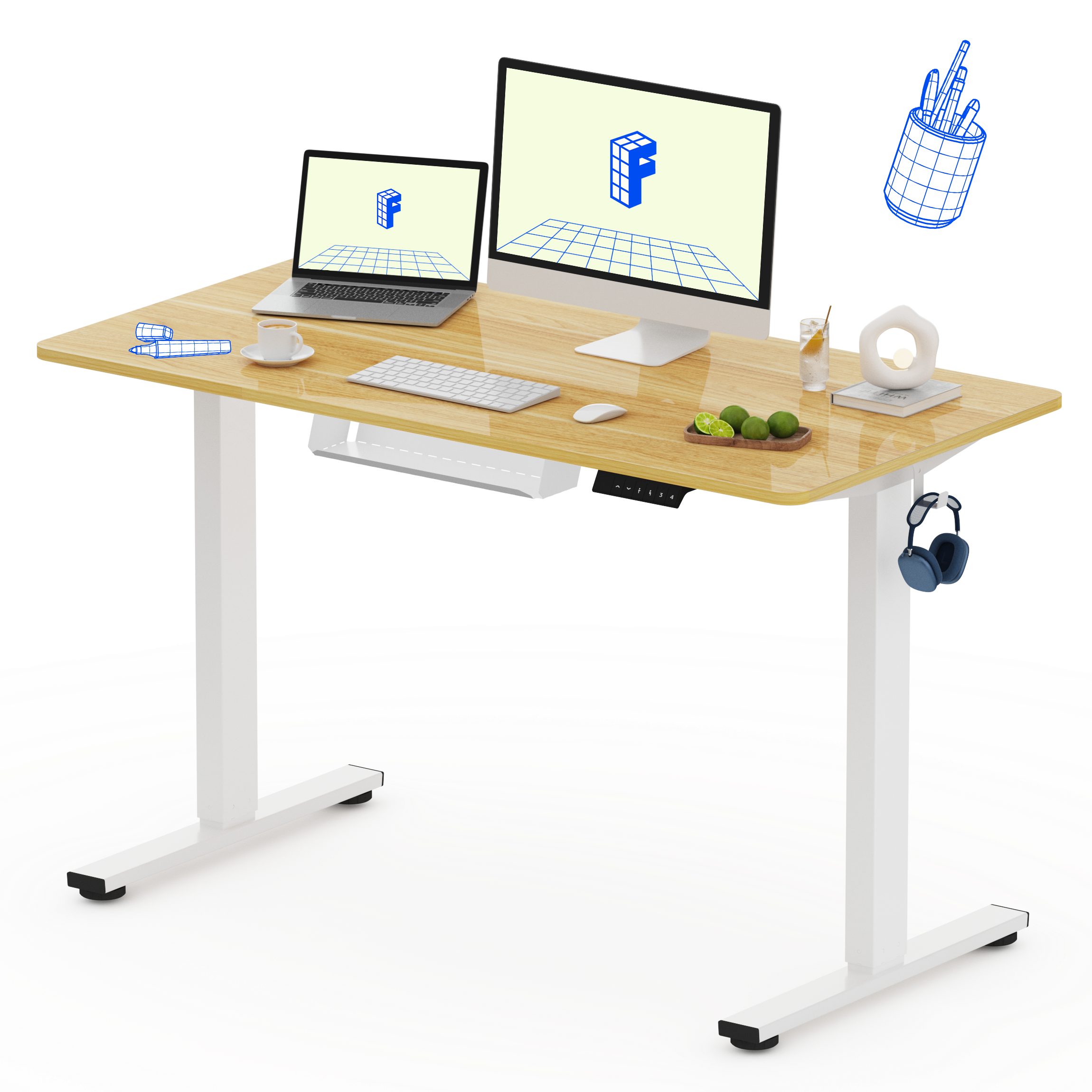 FLEXISPOT Schreibtisch Basic-Series Elektrisch höhenverstellbarer Schreibti günstig online kaufen