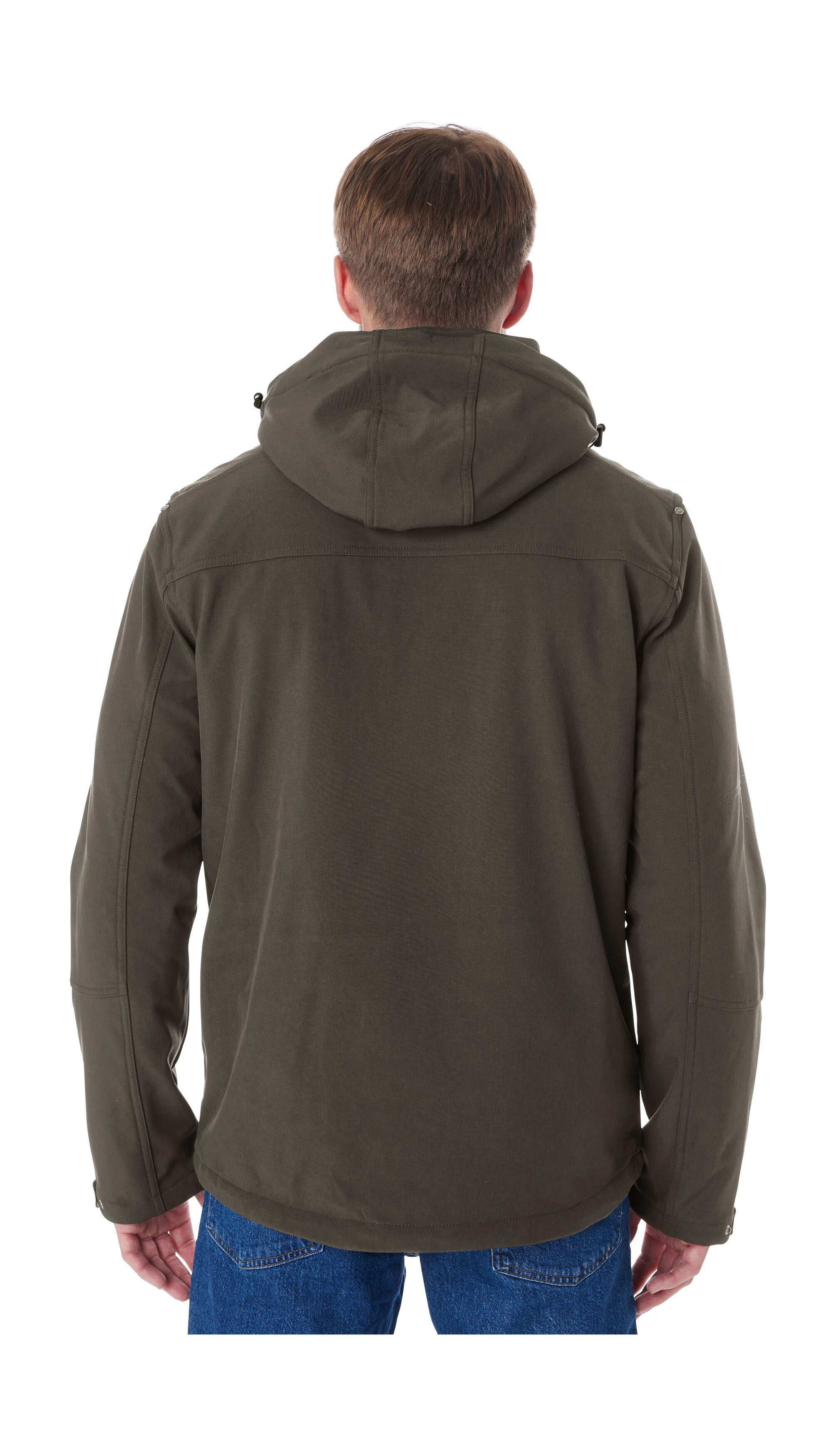 Killtec Softshelljacke Herren Softshelljacke Wasserabweisende Softshelljacke mit Fleece, abnehmbarer Kapuze