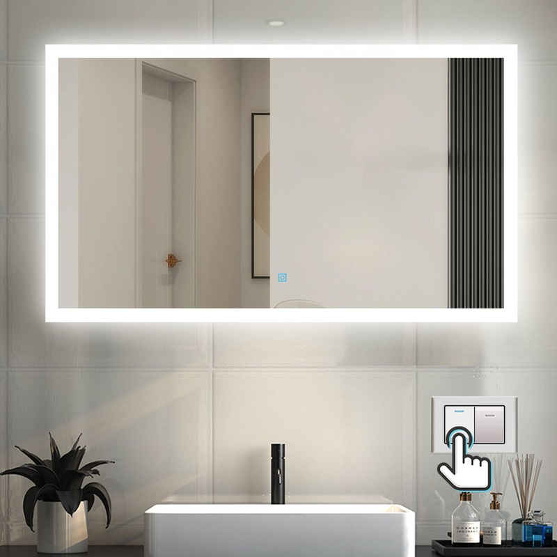 duschspa Зеркало для ванной комнаты Настенное зеркало mit LED Beleuchtung, 50-100 cm breit
