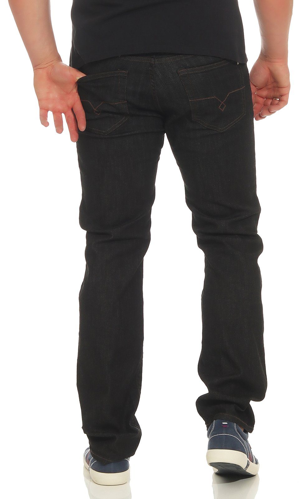 120-grau/schwa-05 Pierre Straight-Jeans Cardin