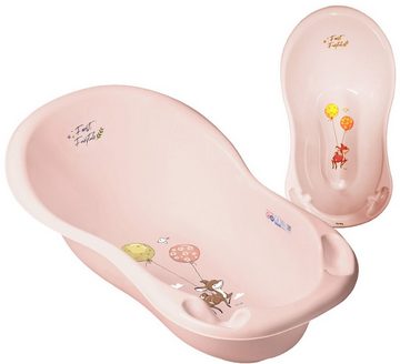 Tega-Baby Babybadewanne 5 TEILE SET -FOREST +Ständer Grau -Baby Bbadeset Wanne Pflege Zubehör, (Made in Europe Premium Set), ** Babywanne + Badesitz + Topf + WC Aufsatz + Hocker + Ständer**