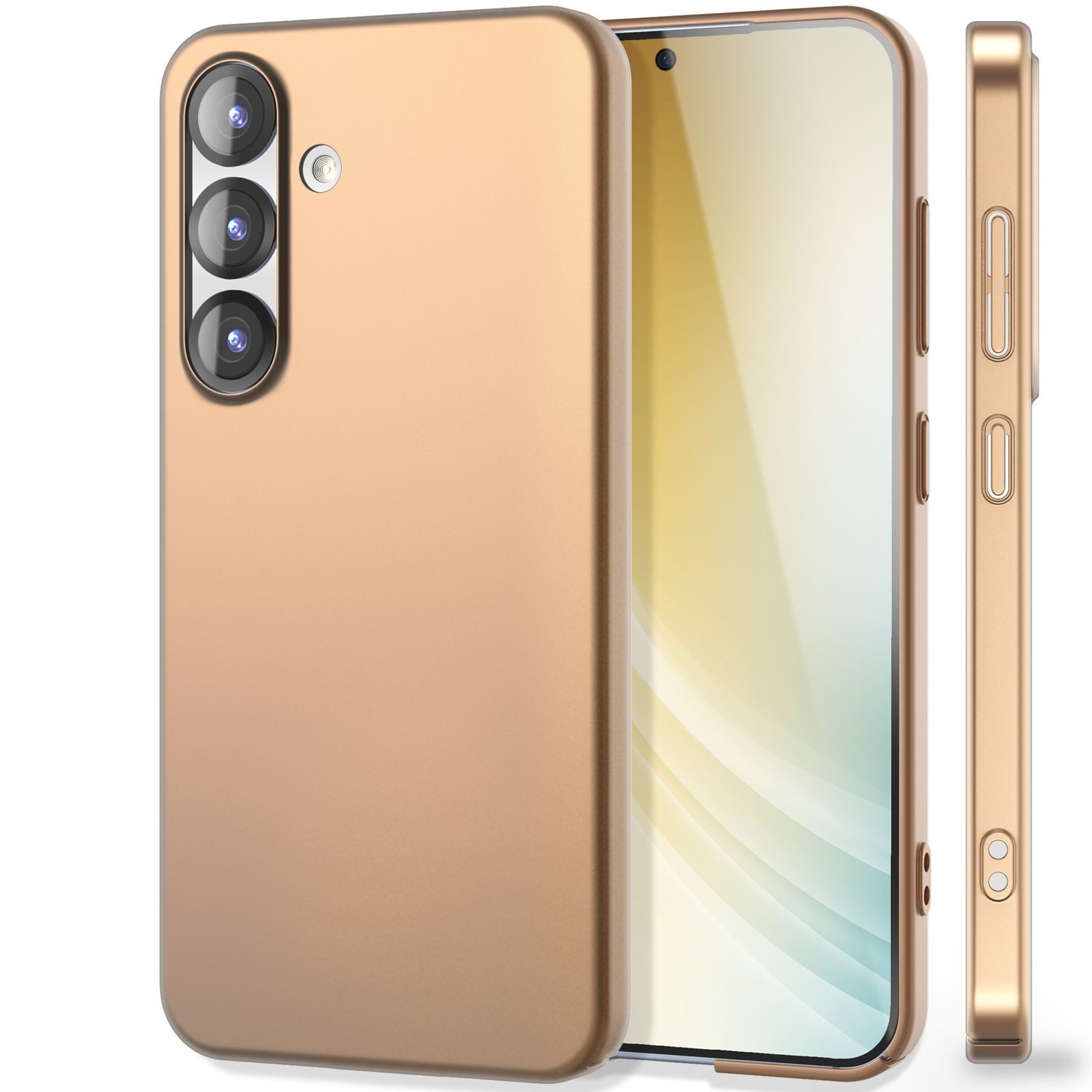 Nalia Smartphone-Hülle Samsung Galaxy S25 15,7 cm (6,2 Zoll), PureFit / Ultra Dünne 0,5mm Hülle / Matt / Anti-Fingerprint Hardcover