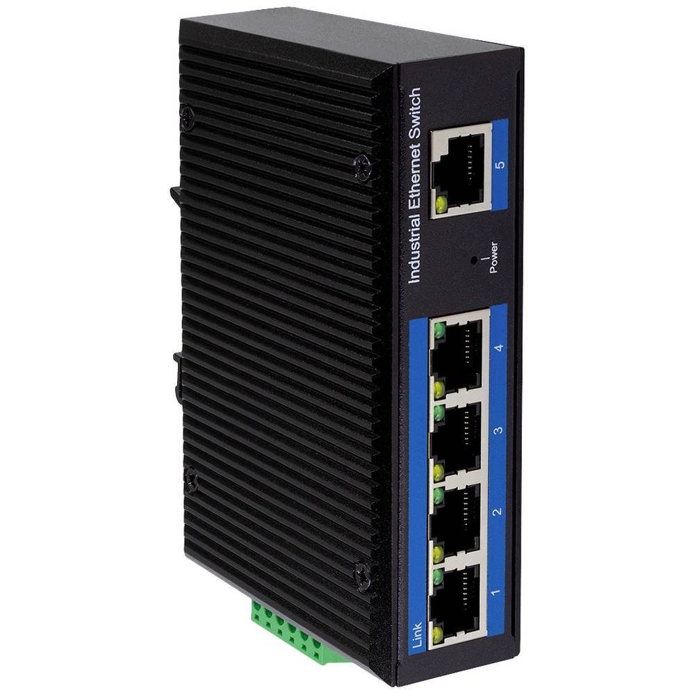 LogiLink Industrie Fast Ethernet Switch, 5-Port, 10/100 Netzwerk-Switch