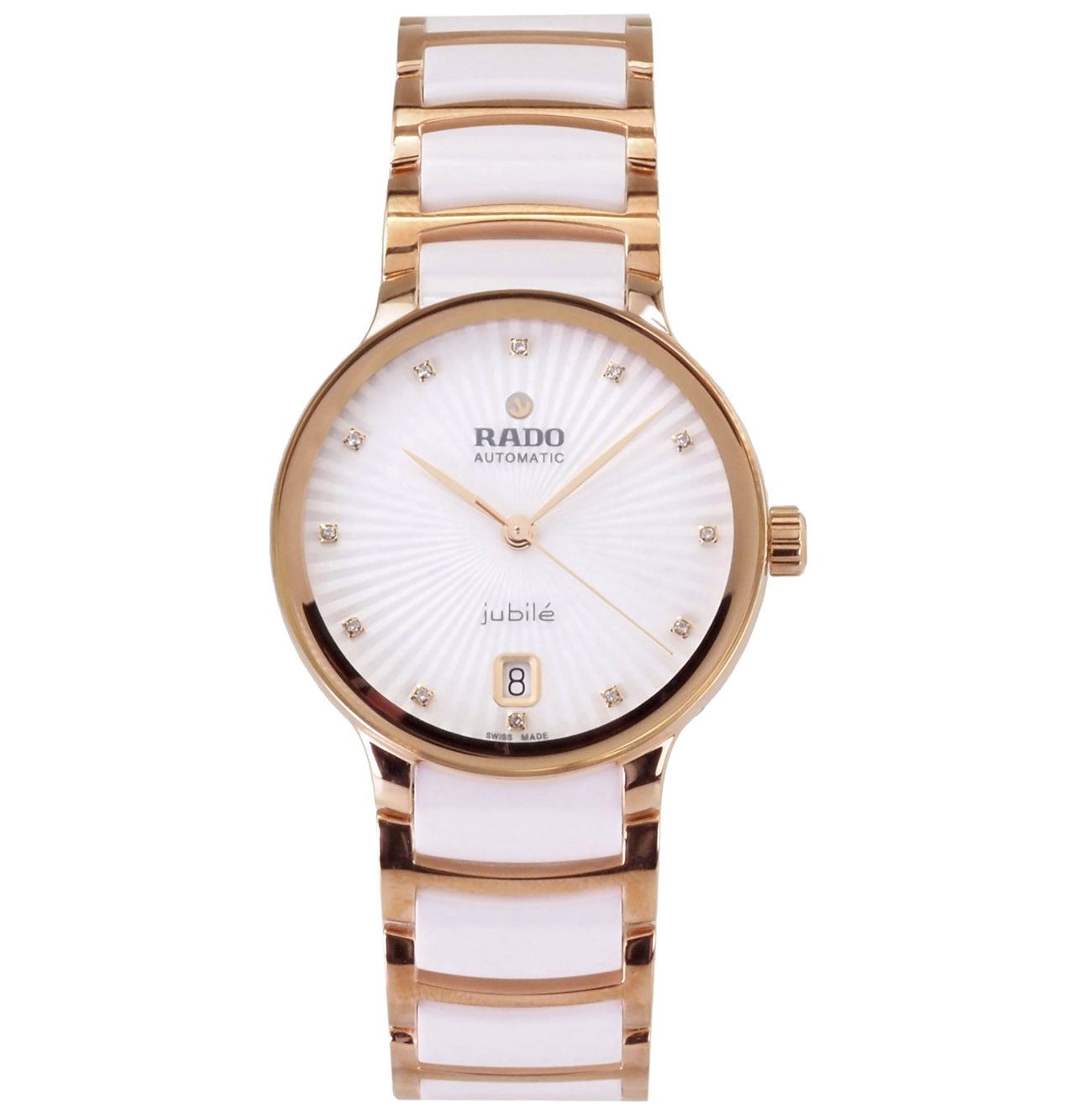 Rado Automatikuhr Damen Uhr R30037744 Centrix Diamonds Swiss Made Ø 35 mm