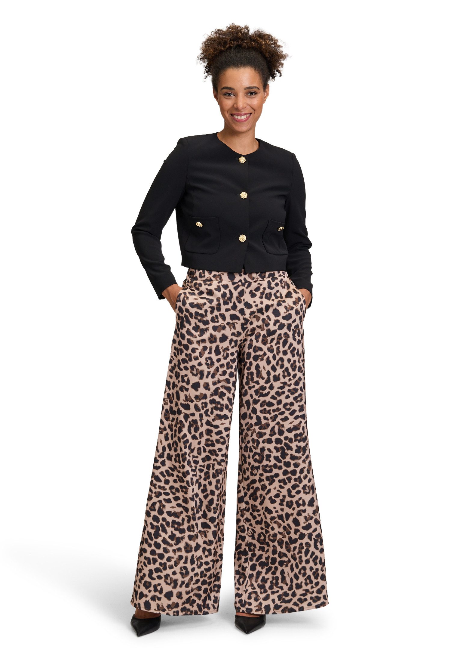 Vera Mont Marlene-Hose Damen mit Leoprint Material