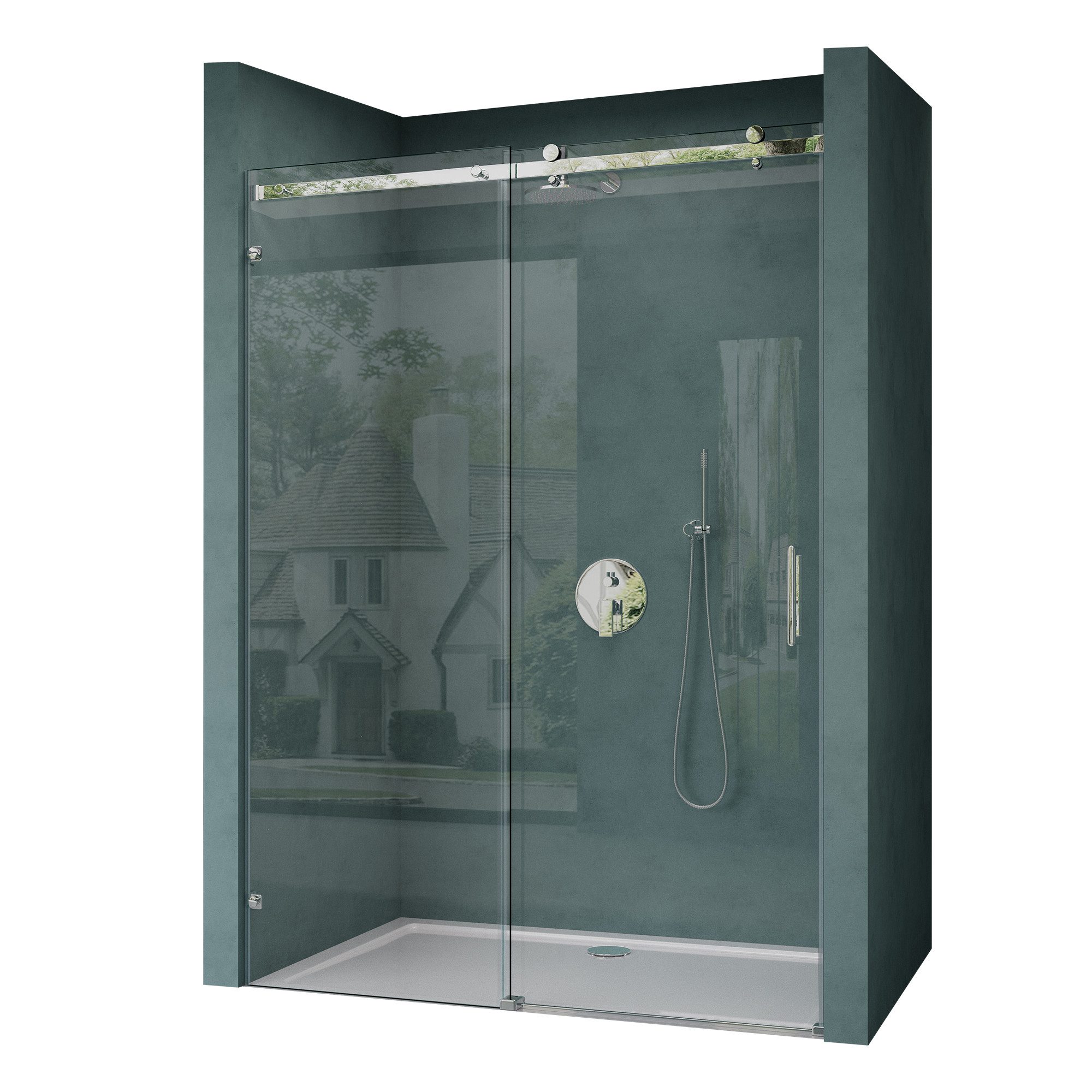 Mai & Mai Eckdusche Nischentür Duschtür Schiebetür Duschkabine Duschabtrenn günstig online kaufen
